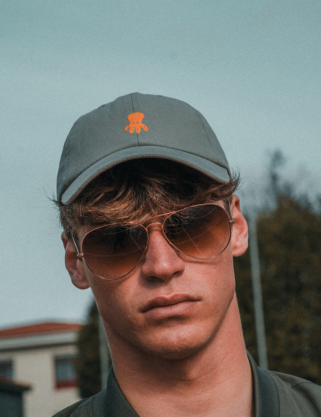 GORRA LAVADA LOGO BÁSICO VERDE SALVIA