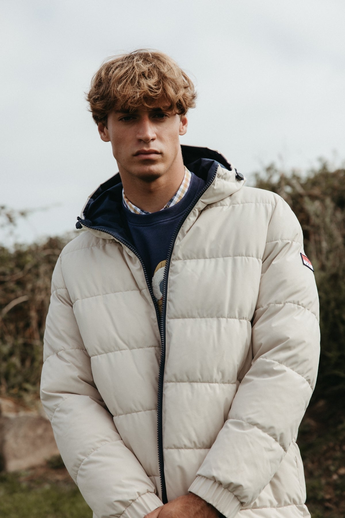 PLUMÍFERO ACOLCHADO ÁRTICO REVERSIBLE AZUL MARINO