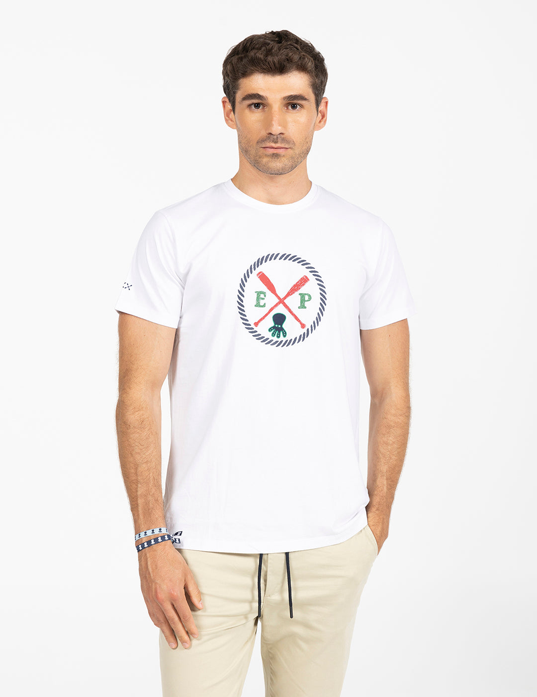 CAMISETA OCEAN ESSENTIALS BLANCO