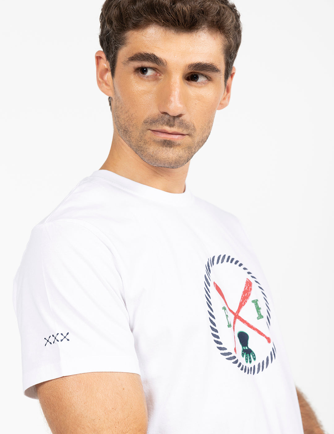 CAMISETA OCEAN ESSENTIALS BLANCO