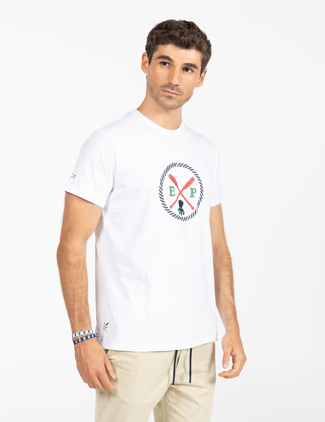 CAMISETA OCEAN ESSENTIALS BLANCO