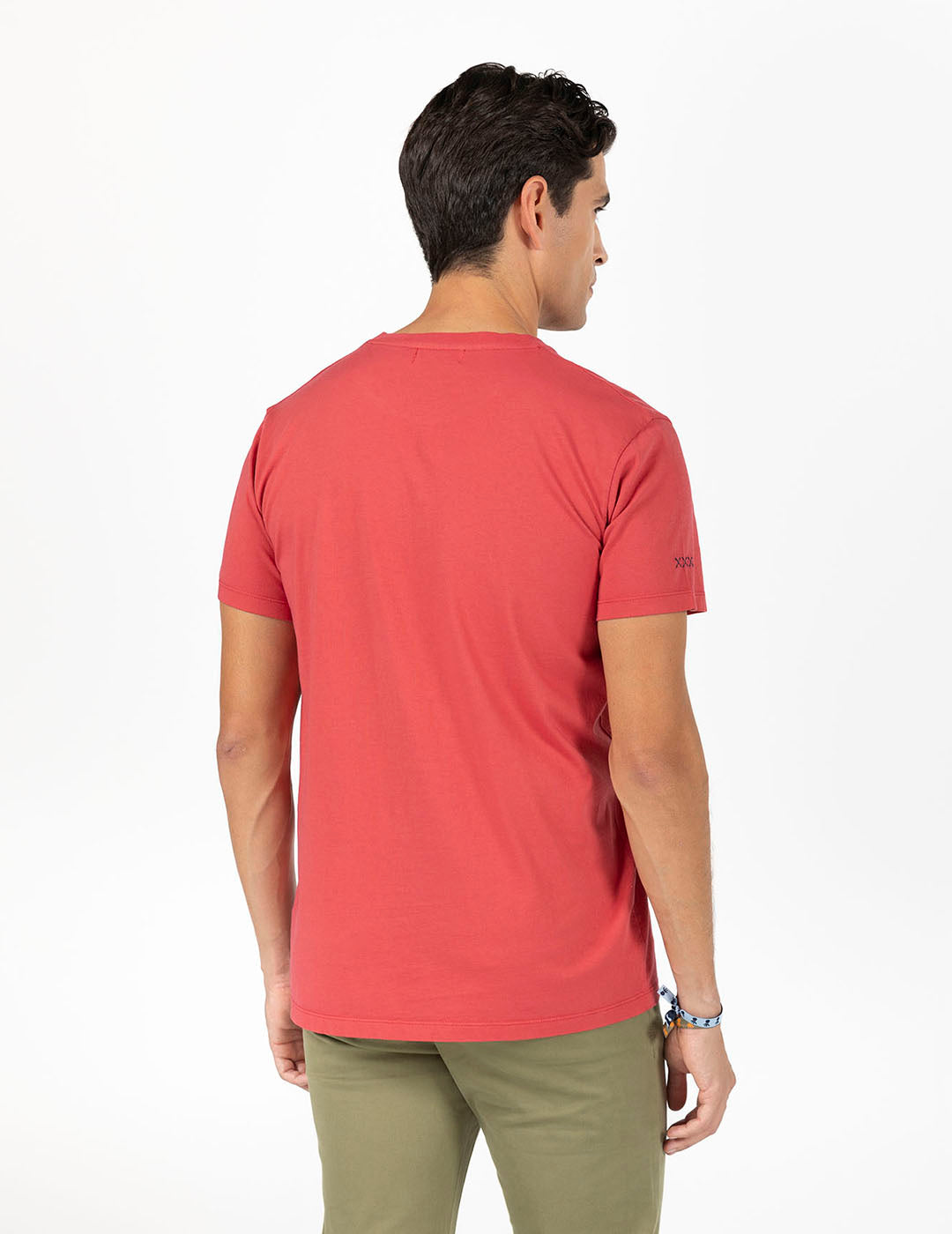 CAMISETA PATCH TO TONE ROJO DELAVÉ