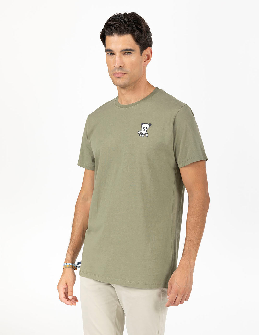 CAMISETA PANDA VERDE SALVIA