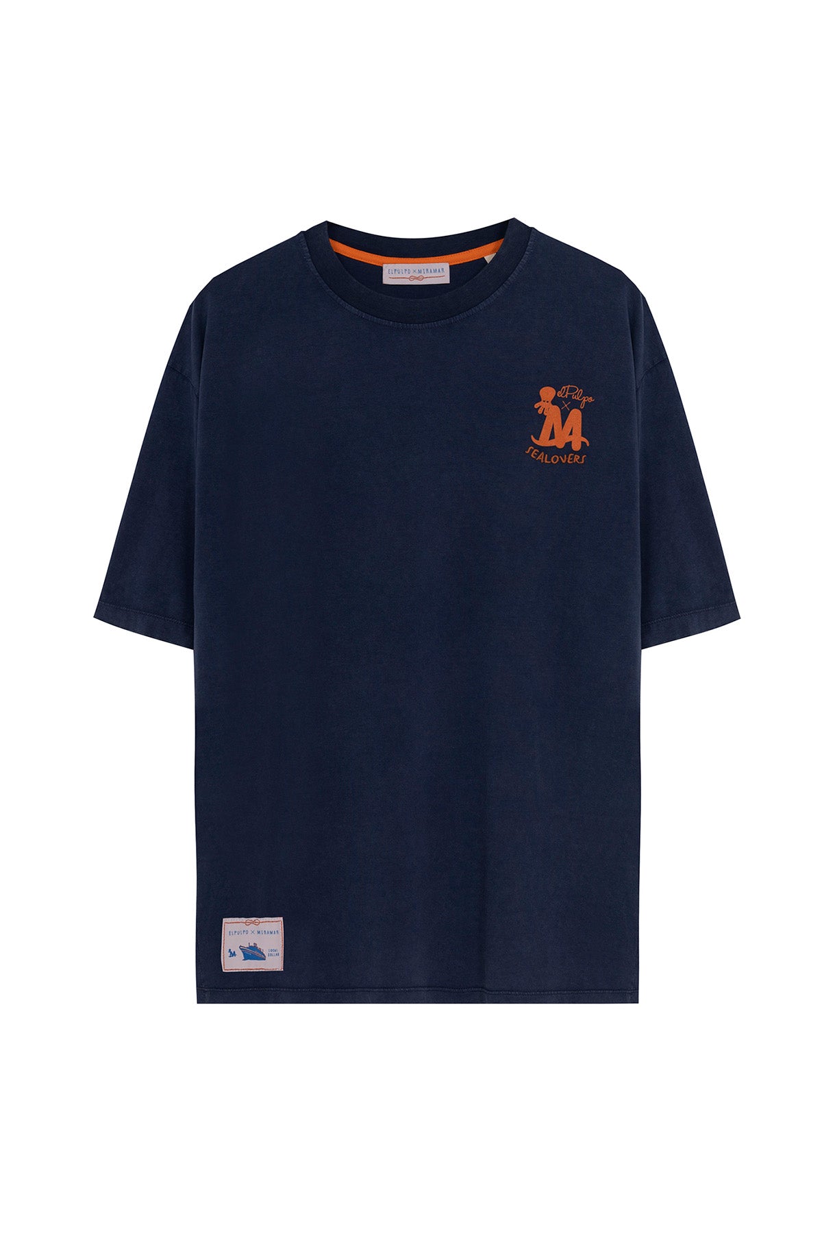 CAMISETA SEA AZUL MARINO DELAVÉ