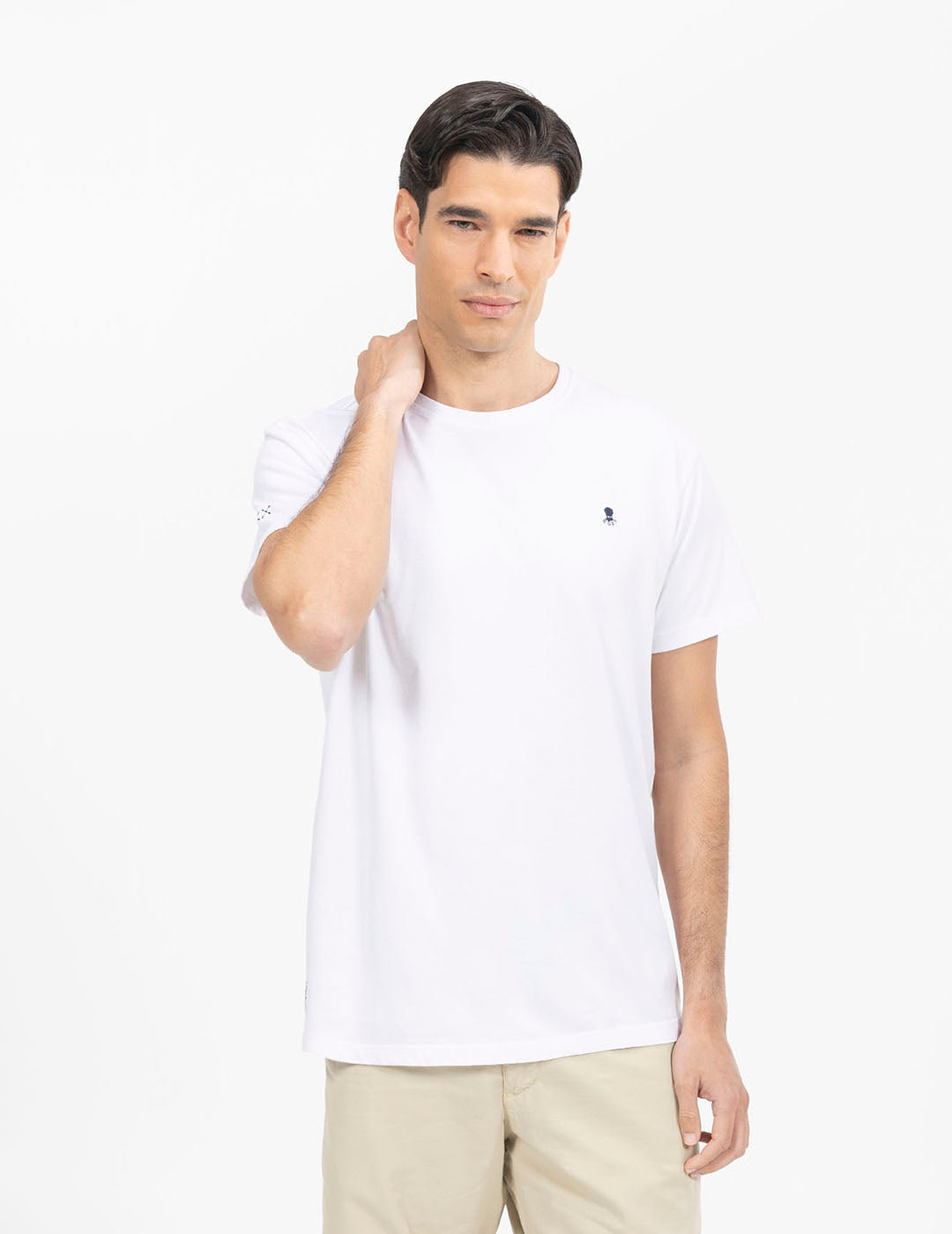 CAMISETA BASIC LOGO BLANCO