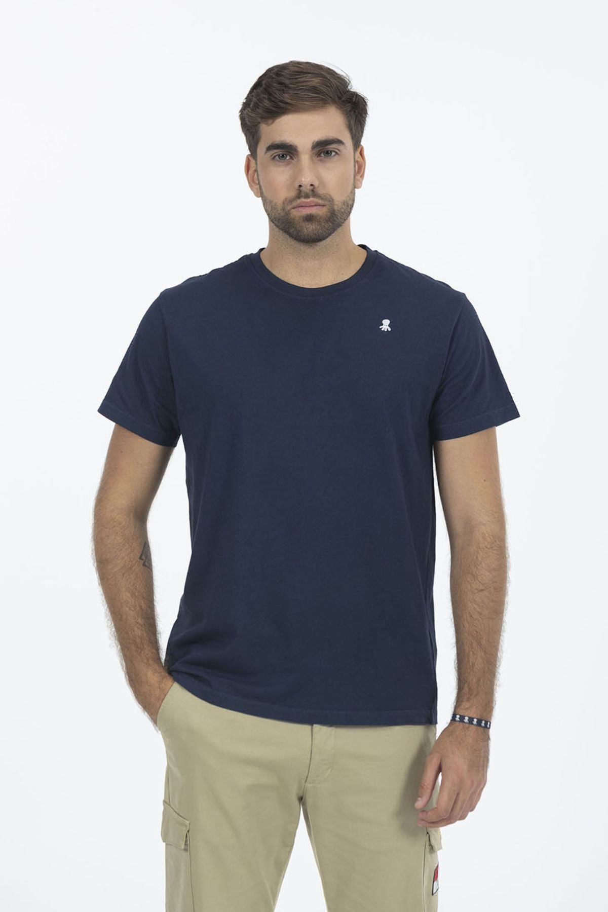 T-SHIRT BÁSICA AZUL MARINHO ELPULPO