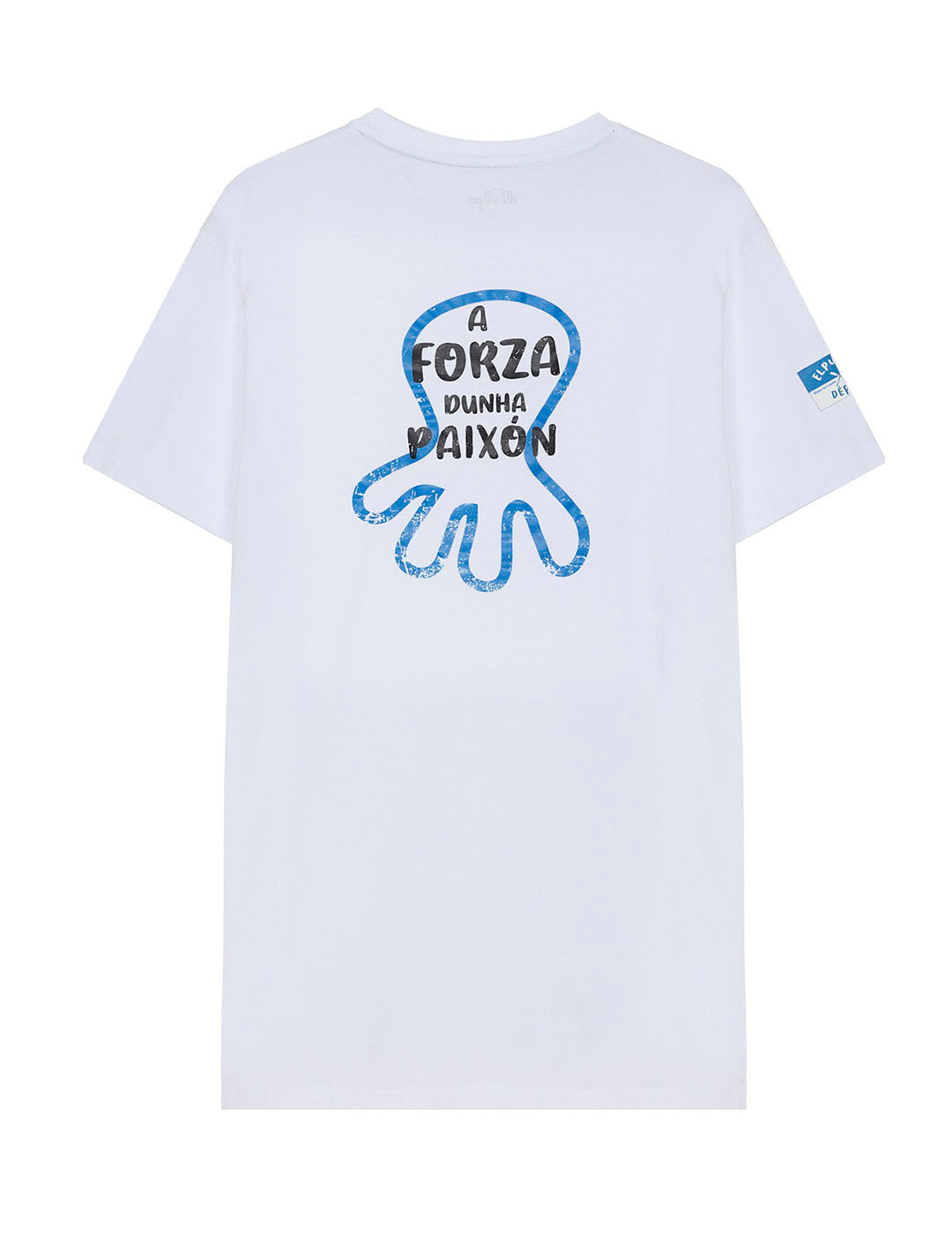 CAMISETA ESTAMPADO A FORZA DUNHA PAIXÓN BLANCO PURO