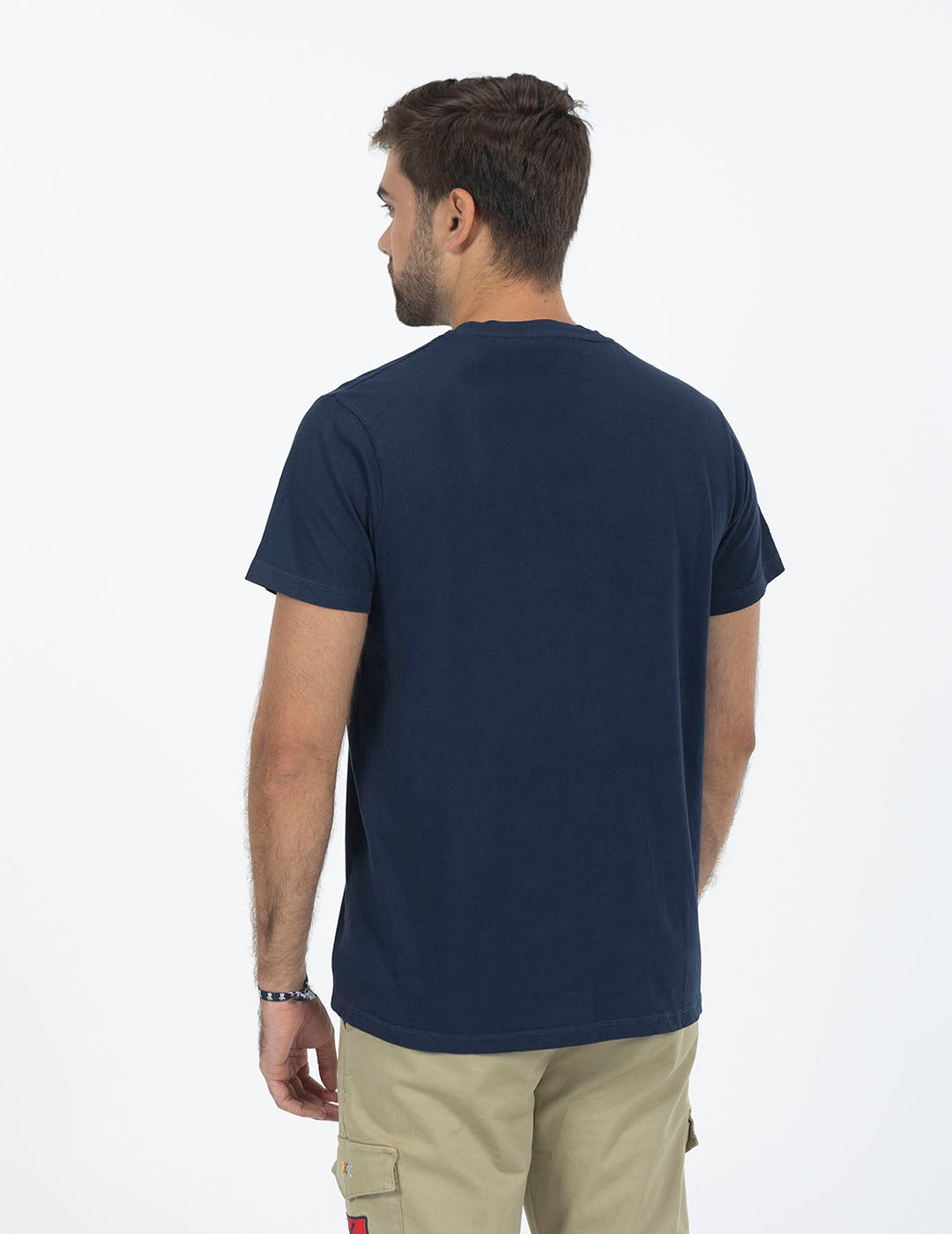 CAMISETA NEW BASIC LOGO AZUL MARINO