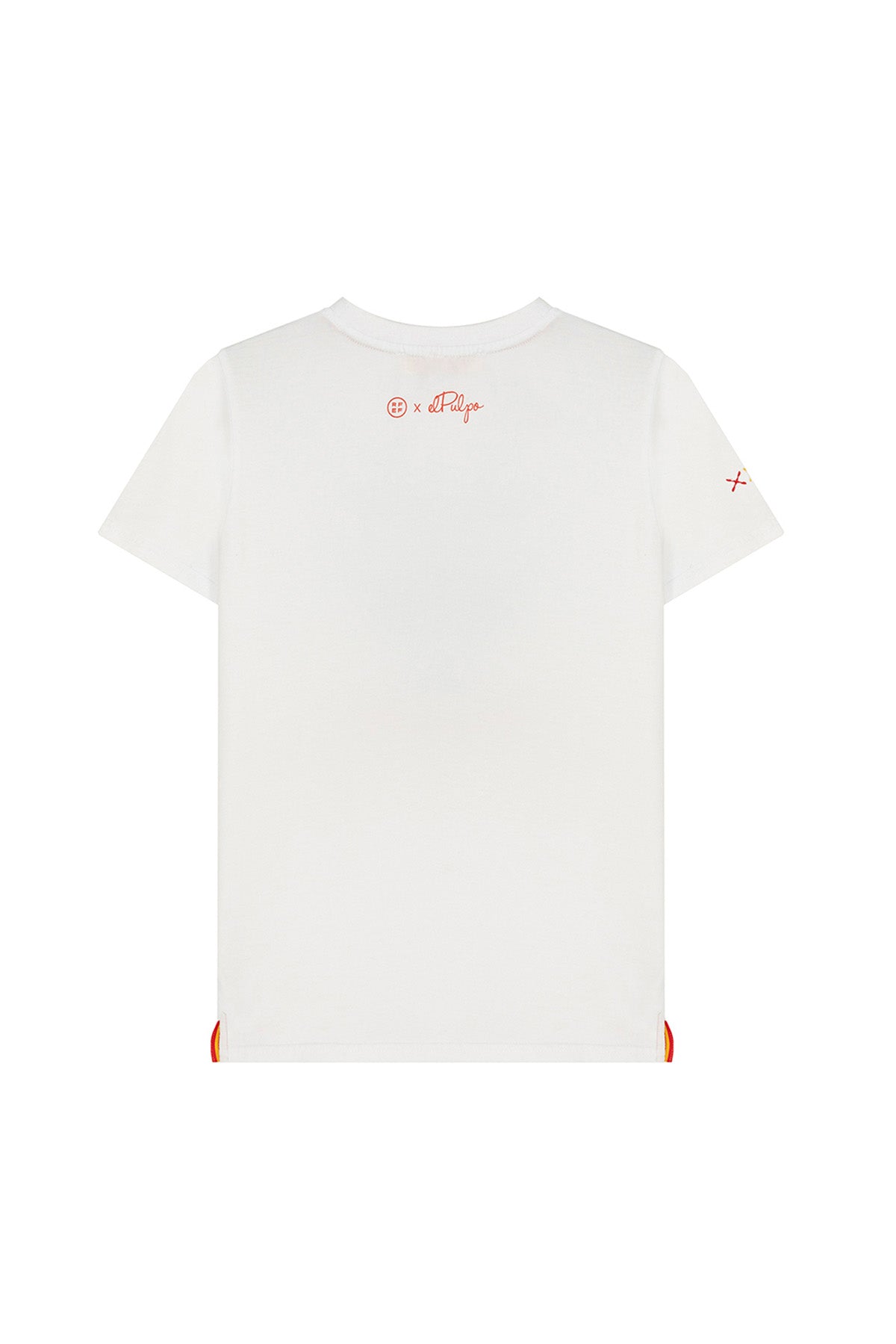 CAMISETA ESTAMPADO PECHO NARANJITO BLANCO PURO