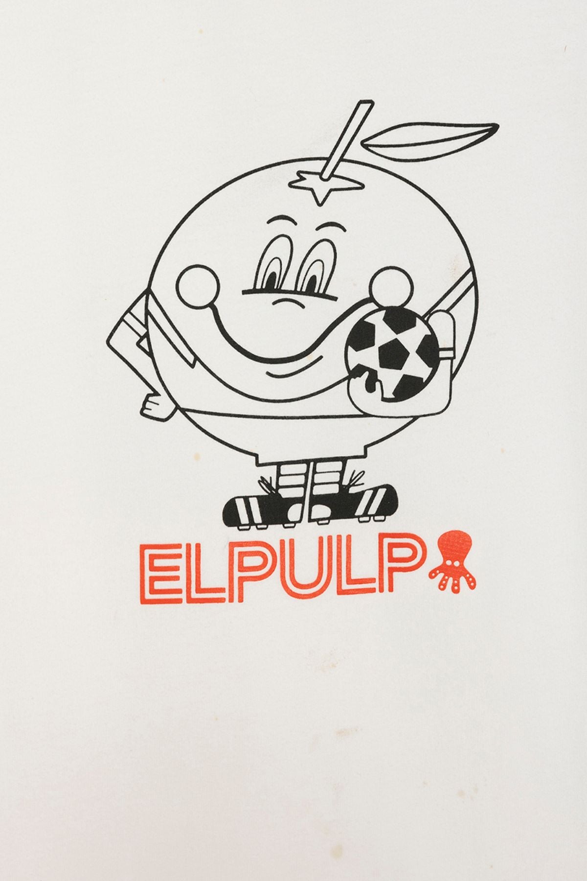 CAMISETA ESTAMPADO SILUETA NARANJITO BLANCO PURO