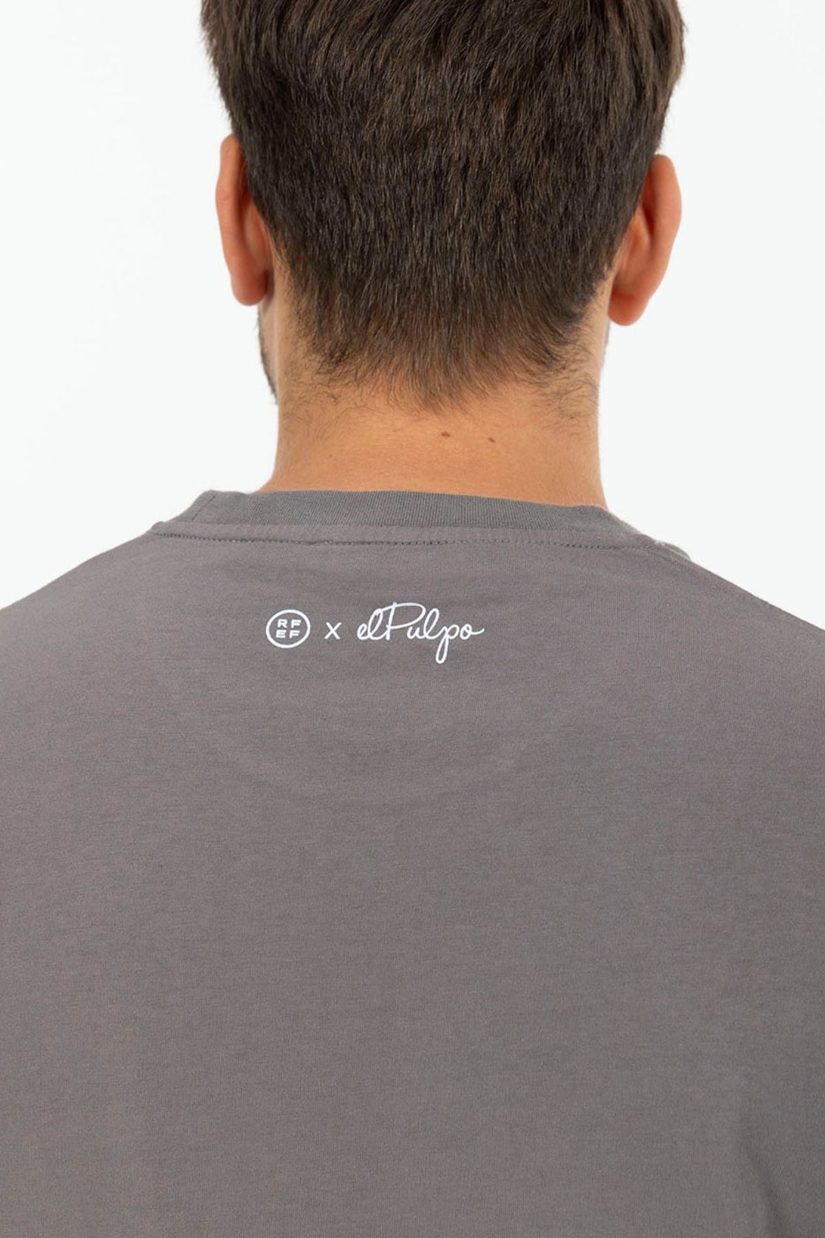 CAMISETA ESTAMPADO SILUETA NARANJITO CARBÓN