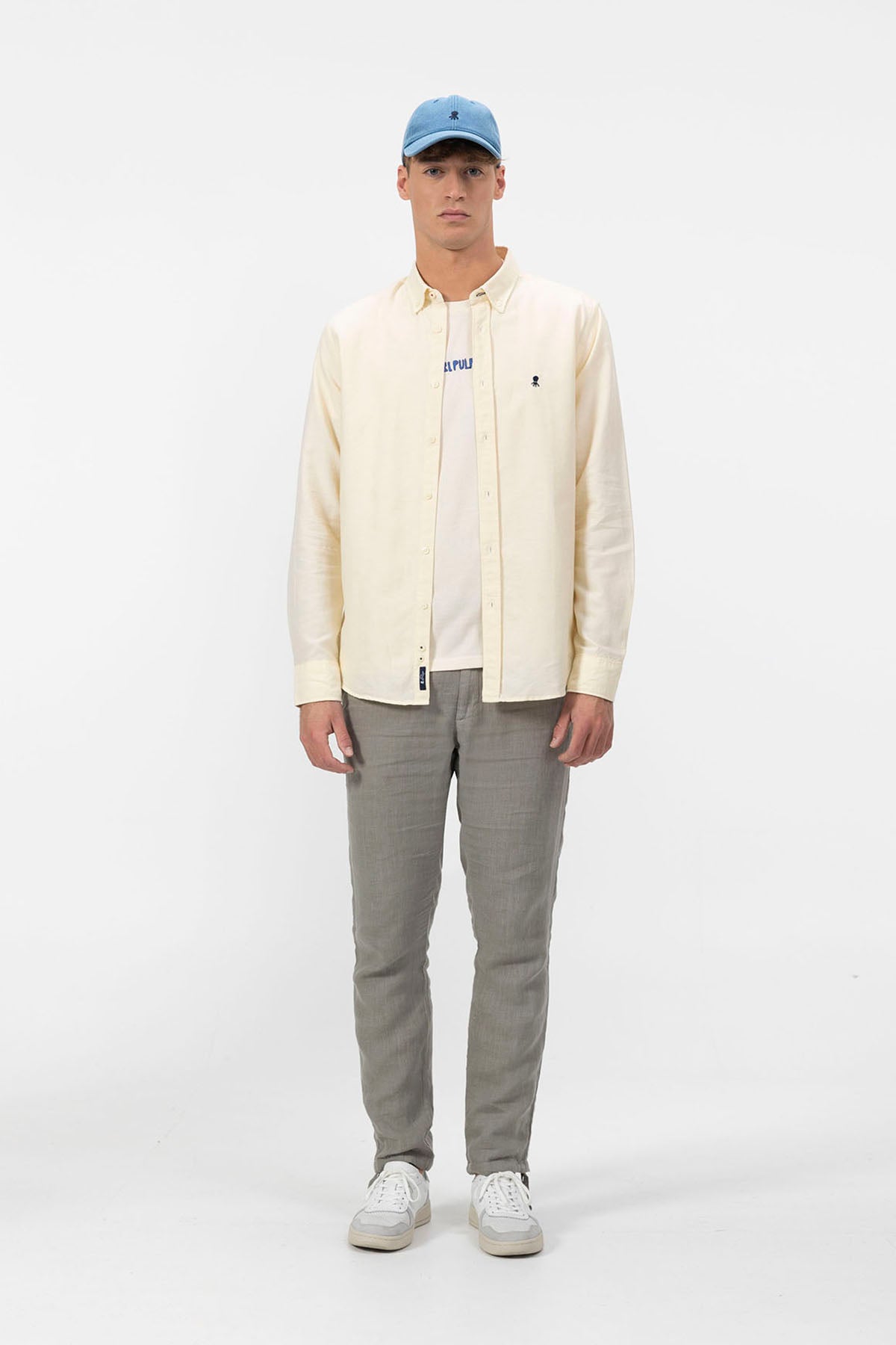 CARBONARA OFF-WHITE OCTOPUS PRINTED T-SHIRT