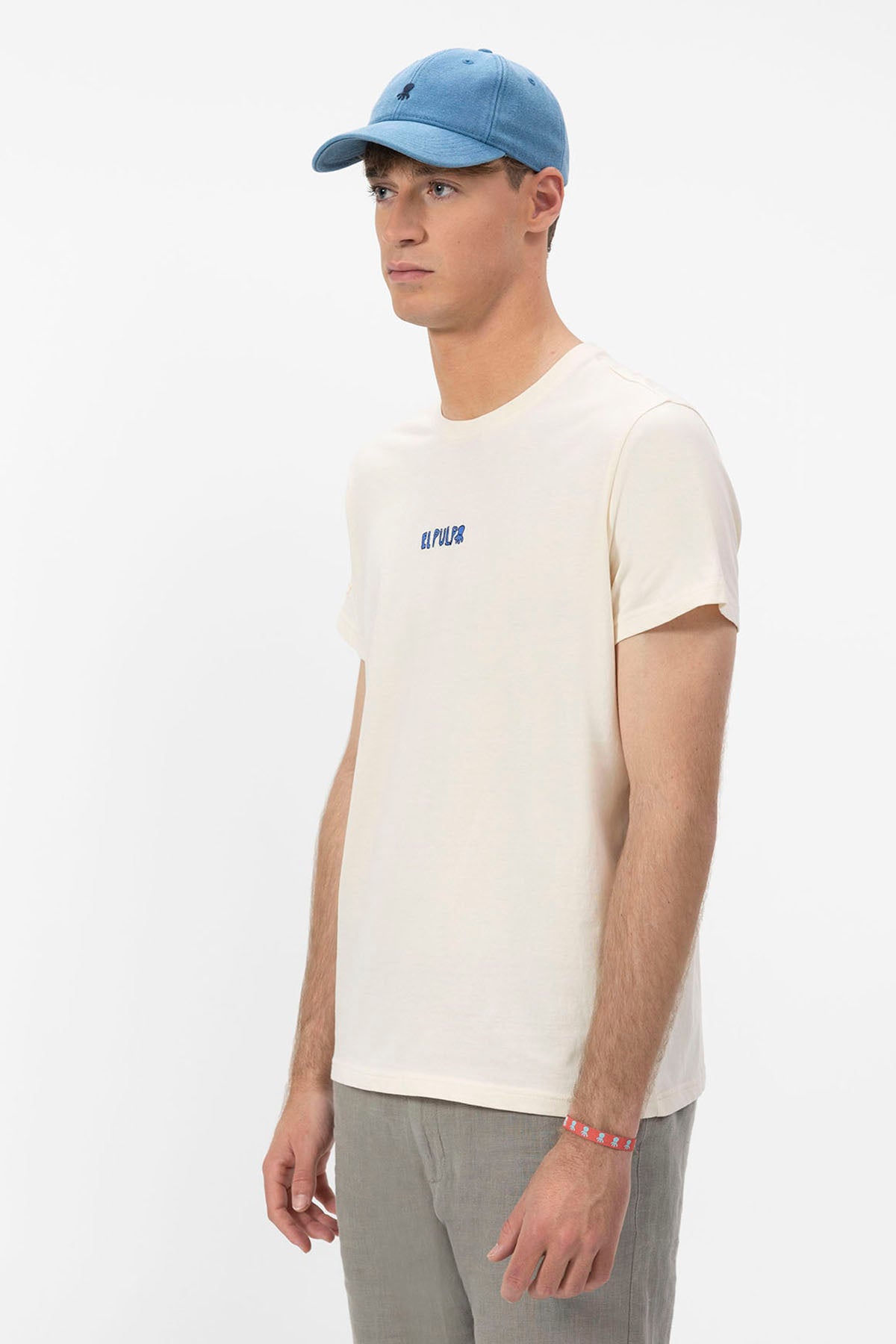 CARBONARA OFF-WHITE OCTOPUS PRINTED T-SHIRT