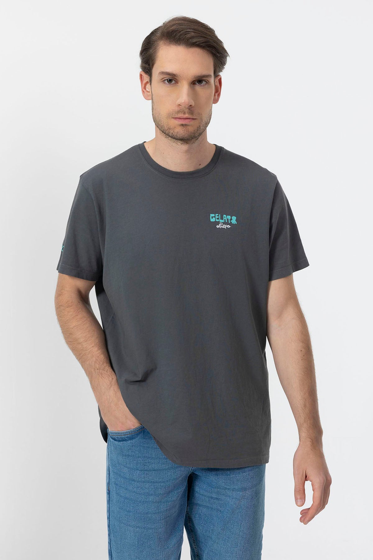 CAMISETA ESTAMPADO ELPULPO GELATO ANTRACITA