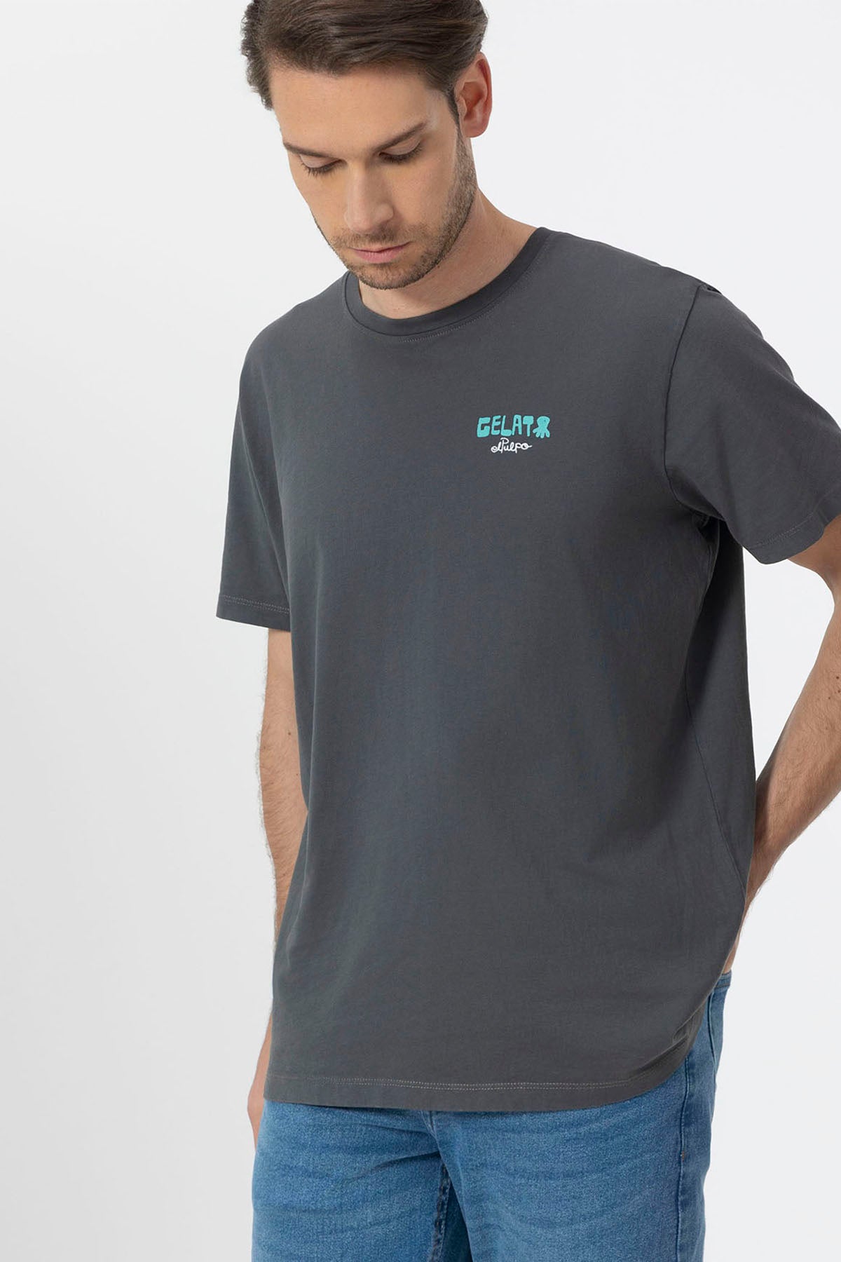 CAMISETA ESTAMPADO ELPULPO GELATO ANTRACITA