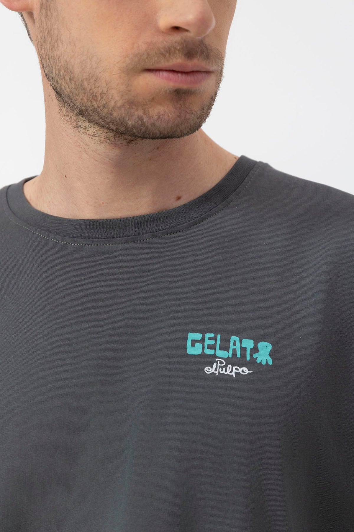 CAMISETA ESTAMPADO ELPULPO GELATO ANTRACITA
