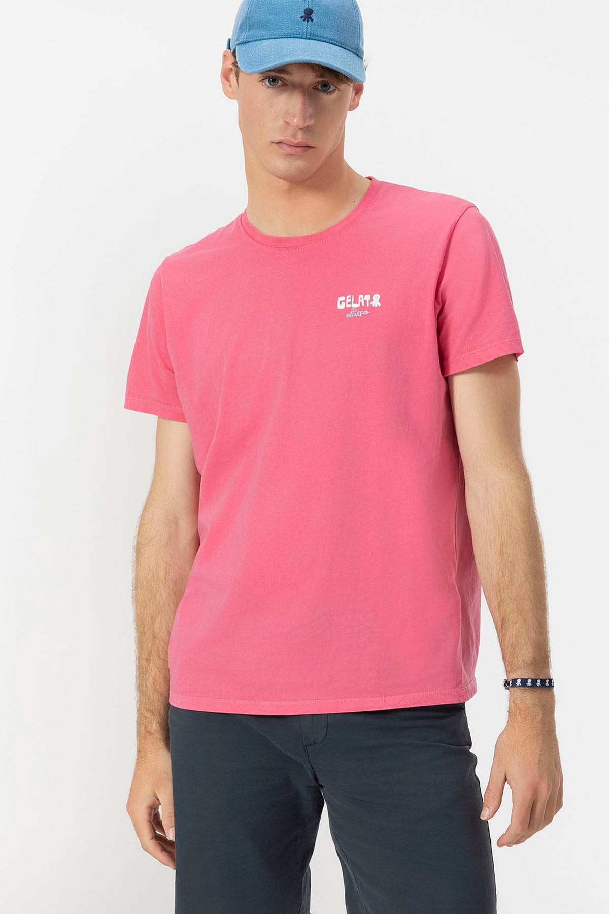 CAMISETA ESTAMPADO ELPULPO GELATO ROSA CHICLE