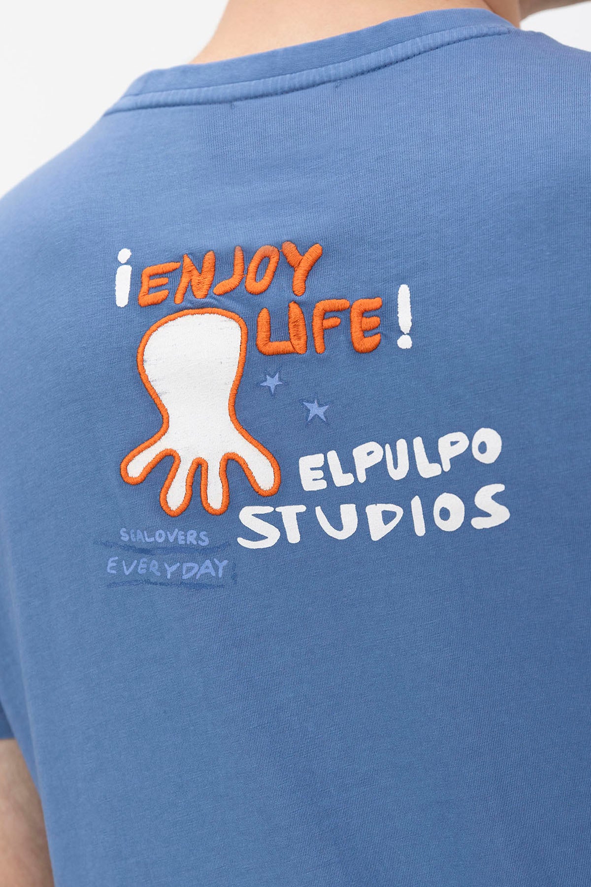 CAMISETA ESTAMPADO ENJOY LIFE ÍNDIGO