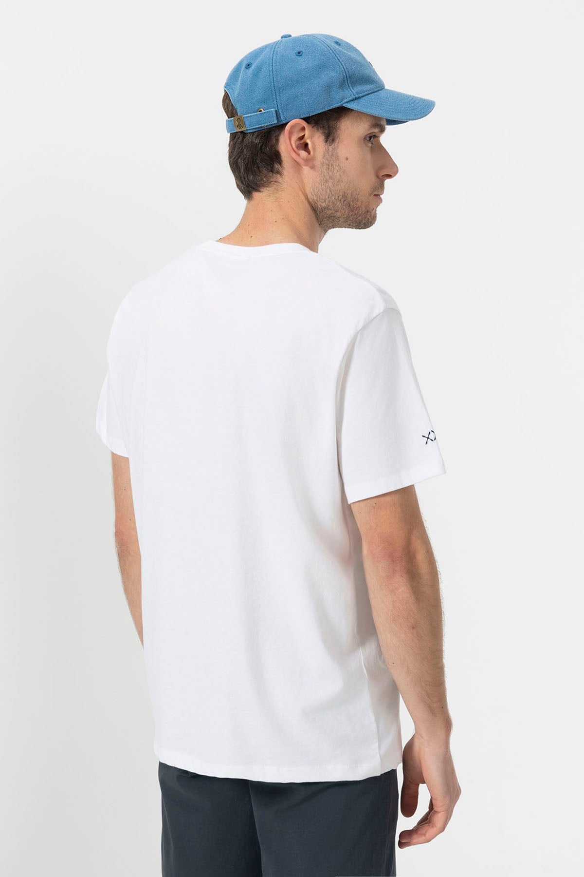ESSENTIALS OARS PRINTED T-SHIRT PURE WHITE
