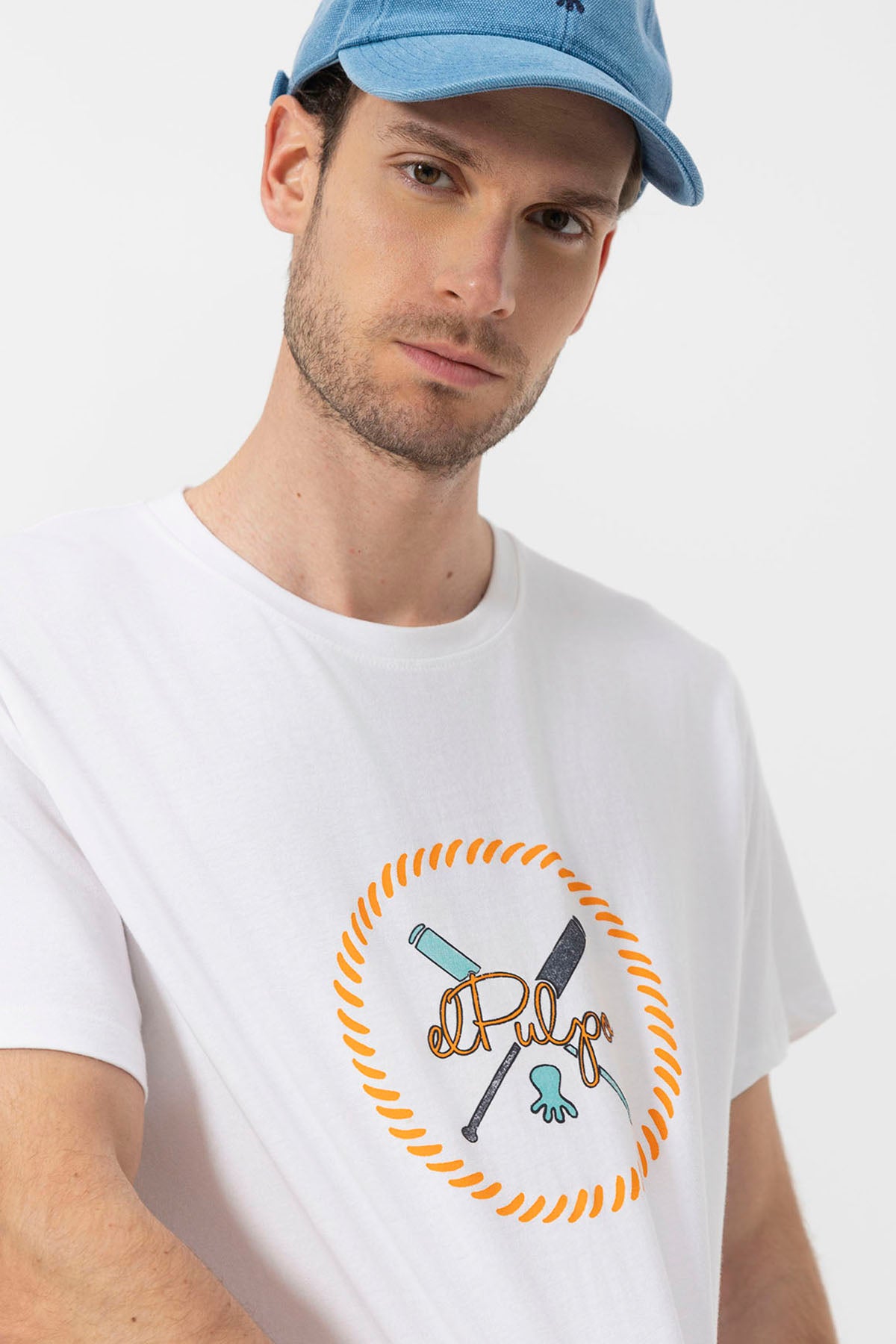 ESSENTIALS OARS PRINTED T-SHIRT PURE WHITE