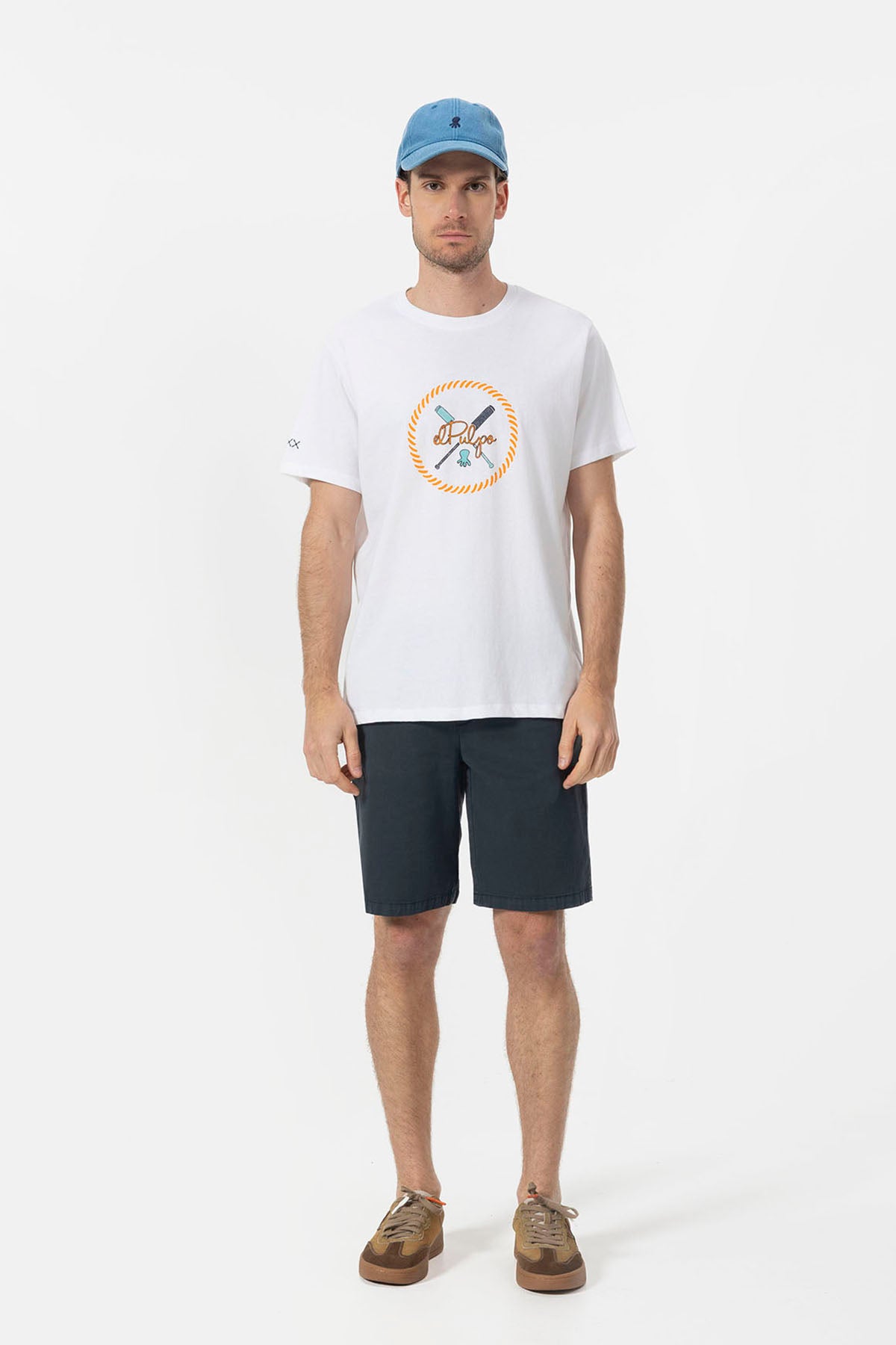 ESSENTIALS OARS PRINTED T-SHIRT PURE WHITE