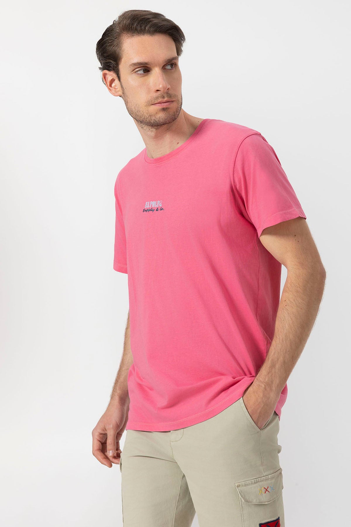 SALTY WAVES PRINTED T-SHIRT BUBBLE BUBBLE PINK