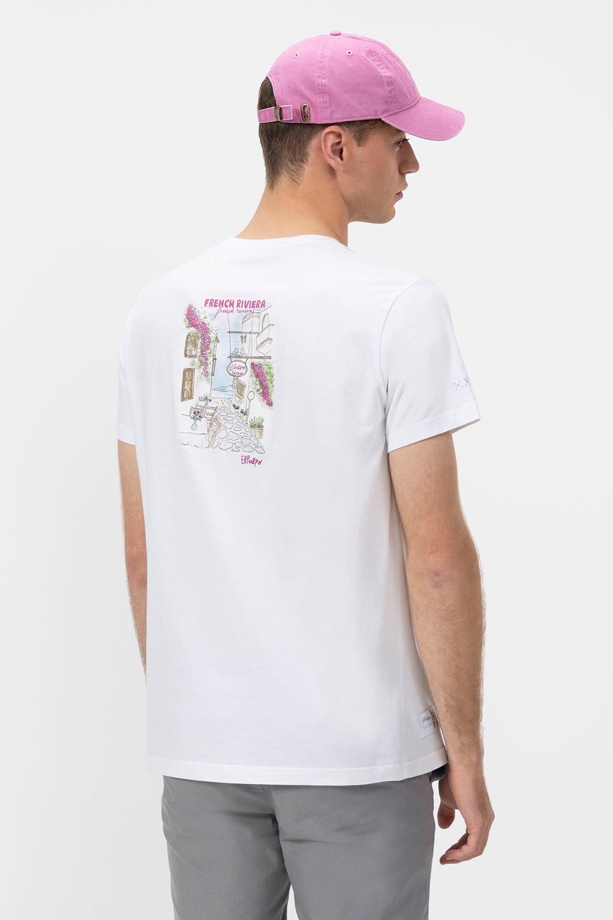 FRENCH BISTRO PRINT T-SHIRT PURE WHITE