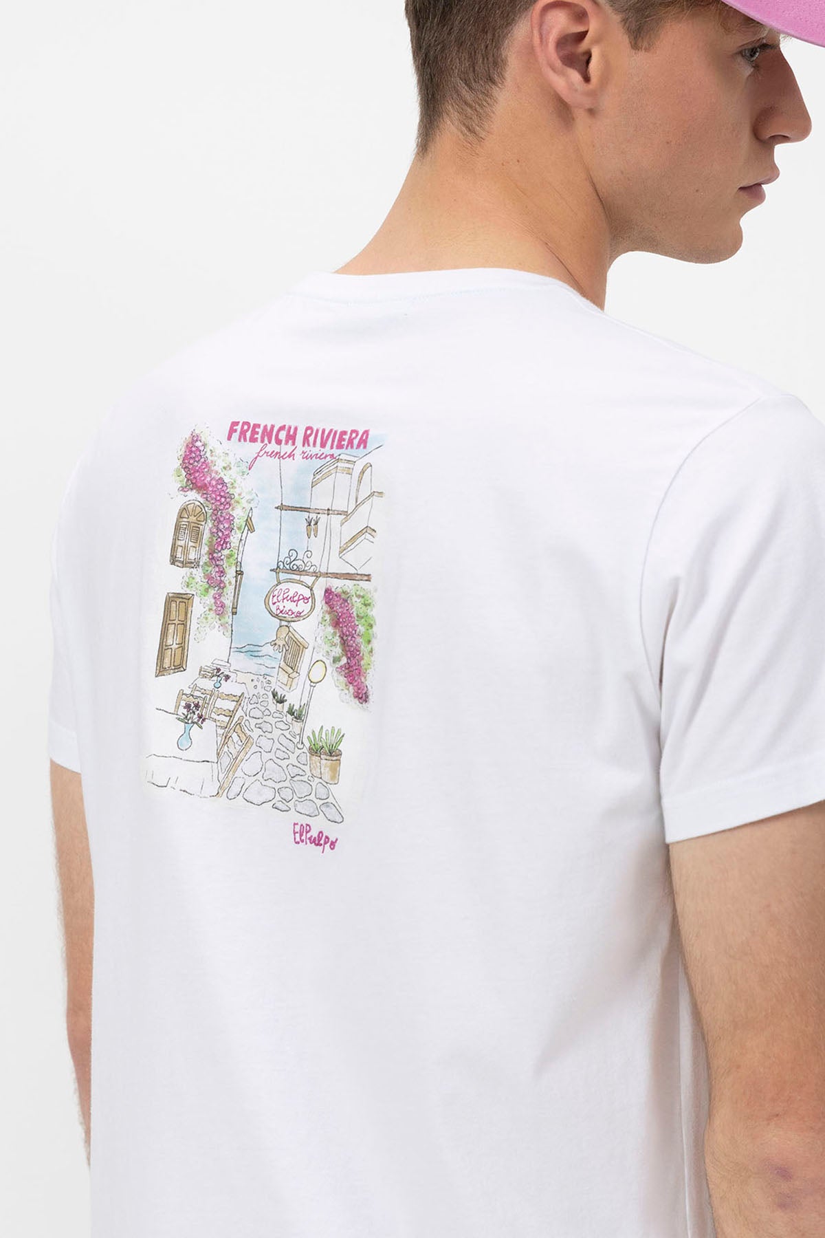 FRENCH BISTRO PRINT T-SHIRT PURE WHITE