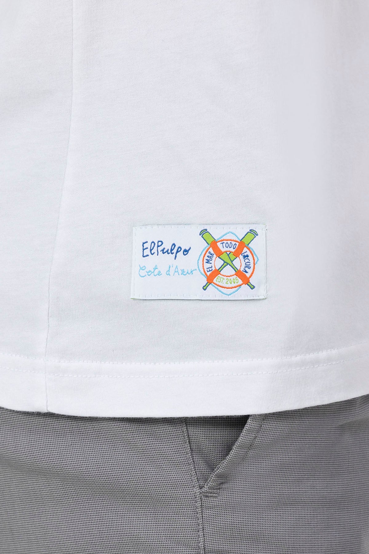 FRENCH BISTRO PRINT T-SHIRT PURE WHITE