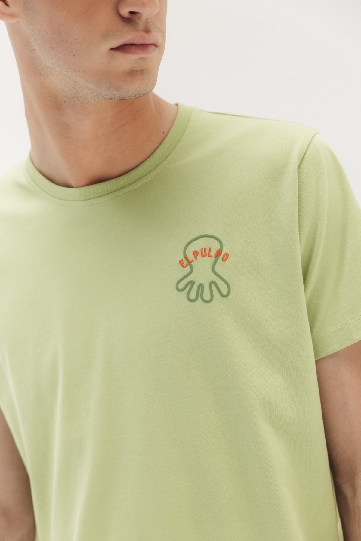 CAMISETA ESTAMPADO CEST LA VIE VERDE CLARO