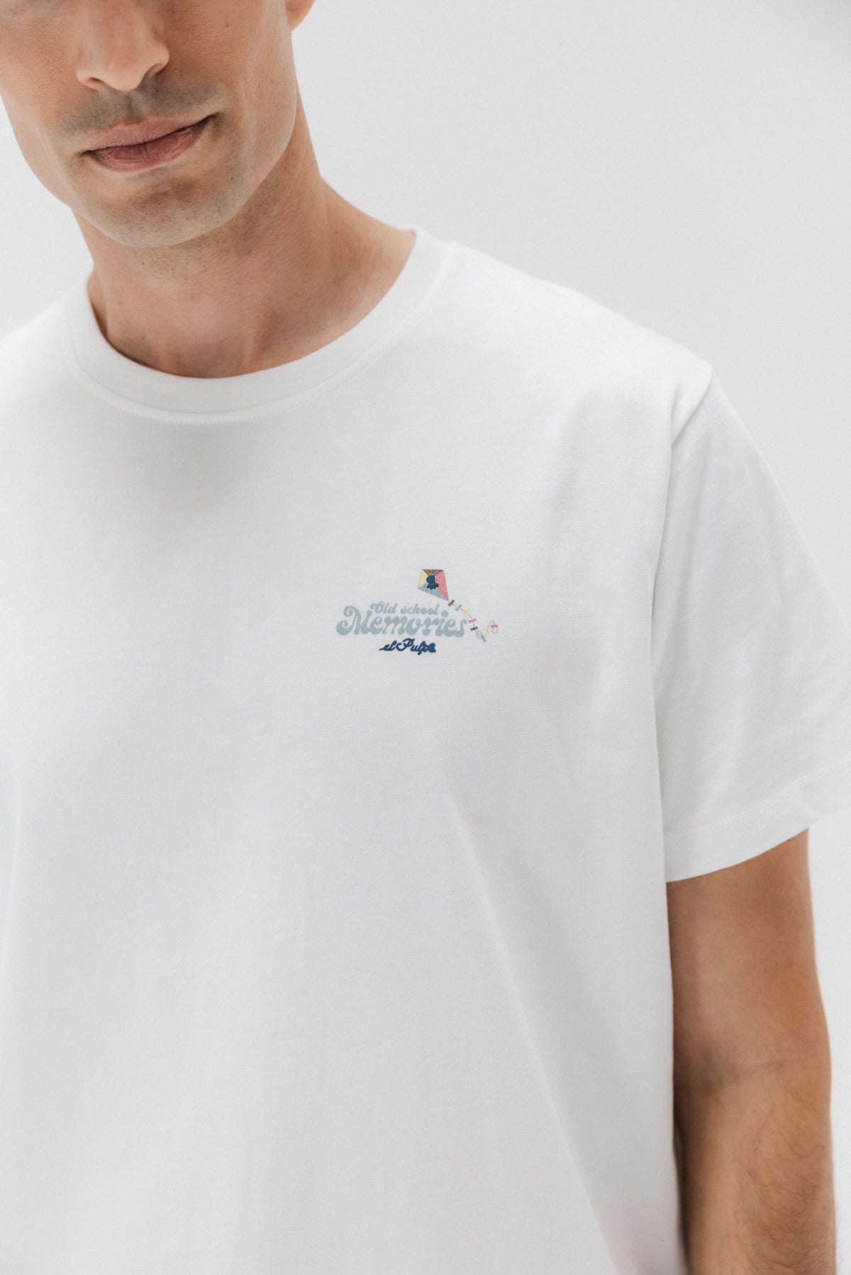 T-SHIRT OLD SCHOOL MEMORIES ELPULPO BRANCO PURO