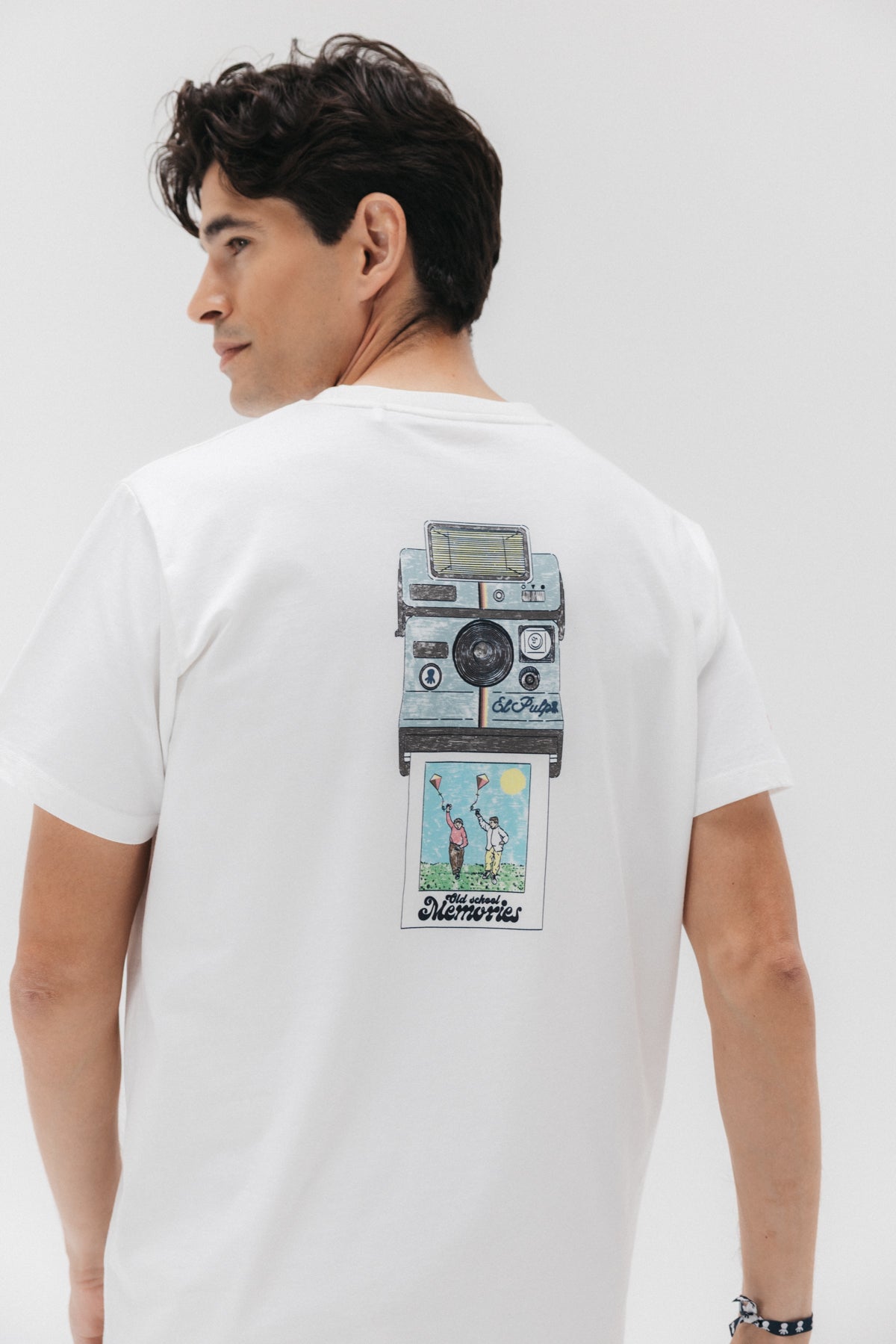 T-SHIRT OLD SCHOOL MEMORIES ELPULPO BRANCO PURO