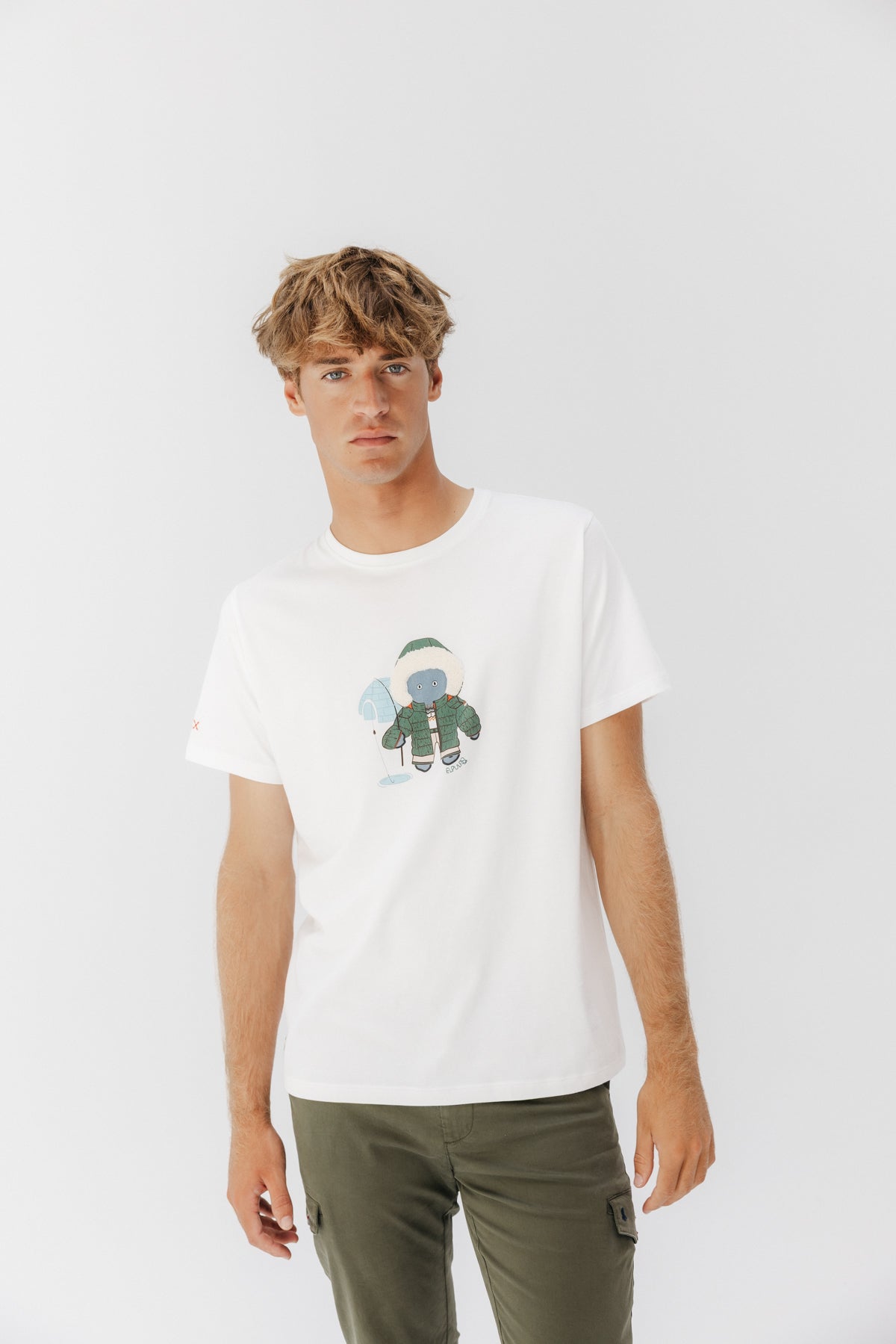 CAMISETA ELPULPO ESQUIMAL BLANCO PURO