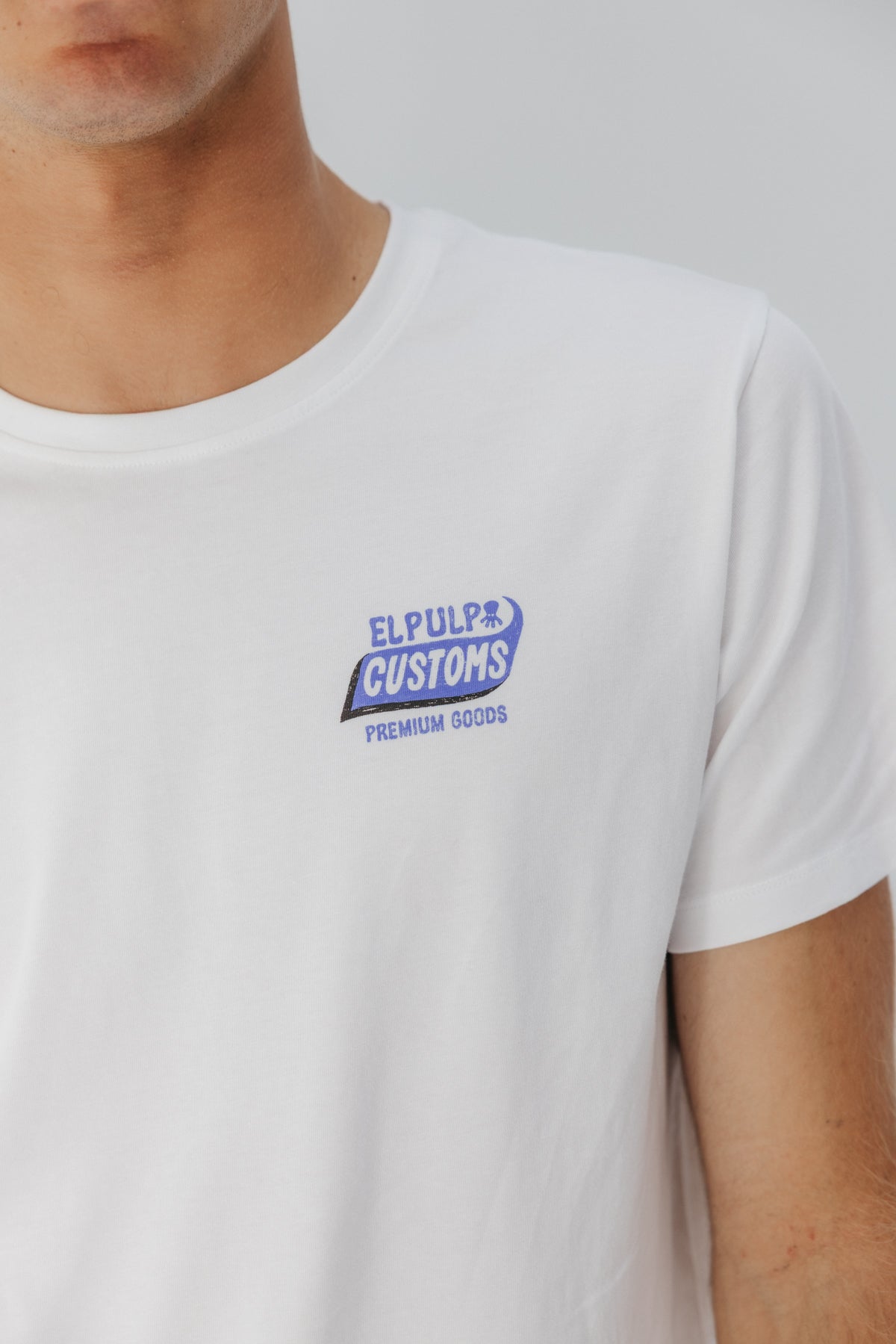 T-SHIRT ELPULPO CUSTOMS BRANCA PURA