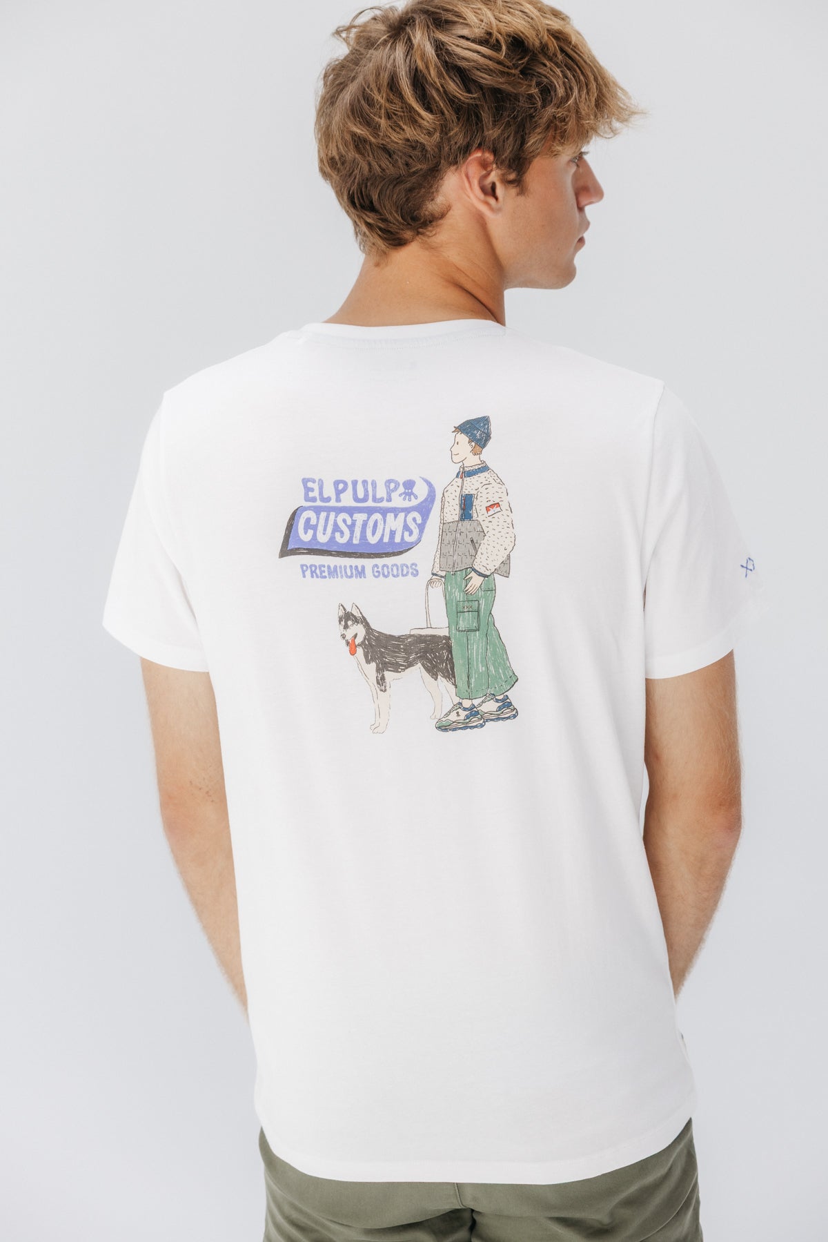 CAMISETA ELPULPO CUSTOMS BLANCO PURO