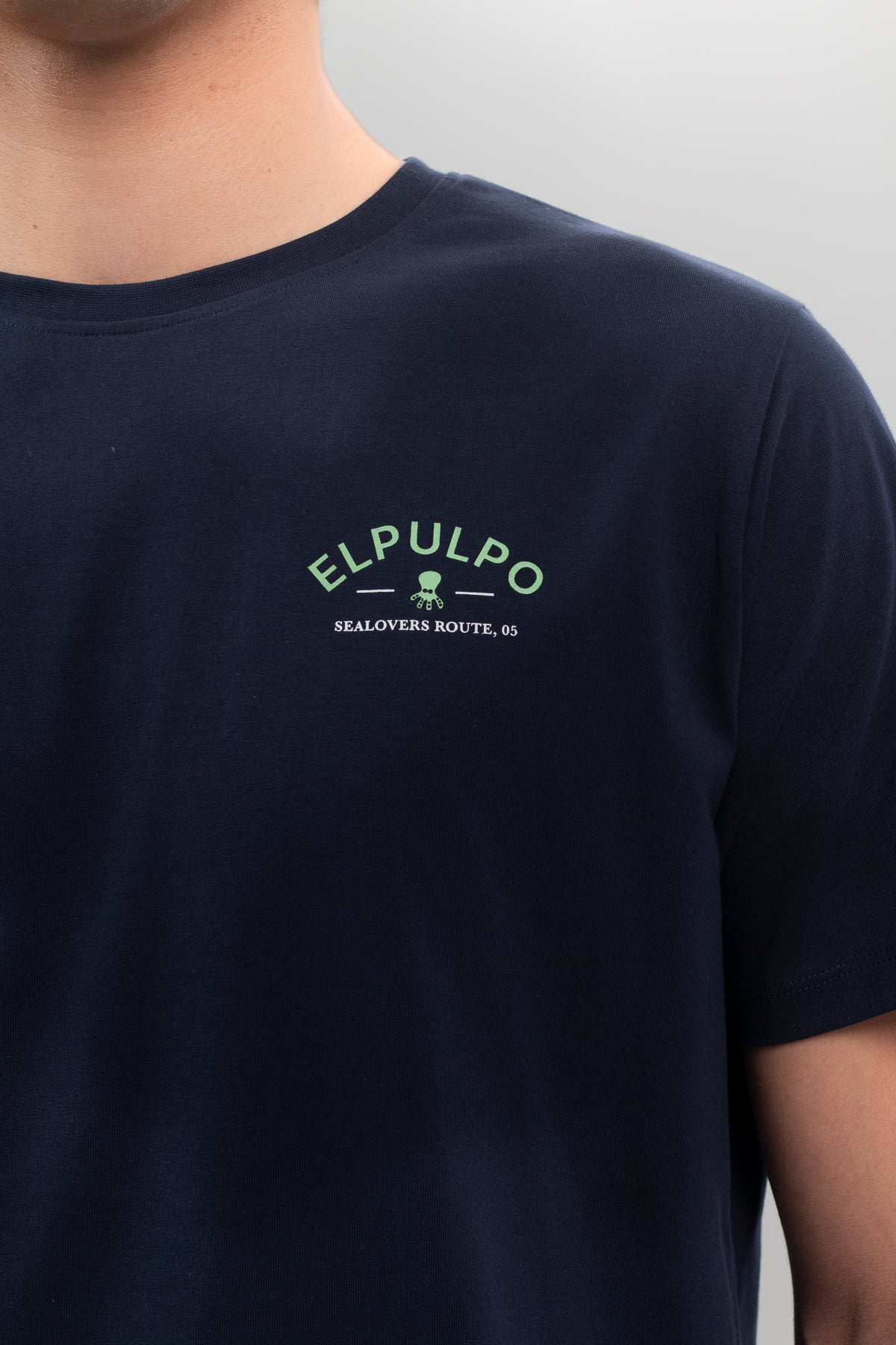 Camiseta estampado new chapter azul marino