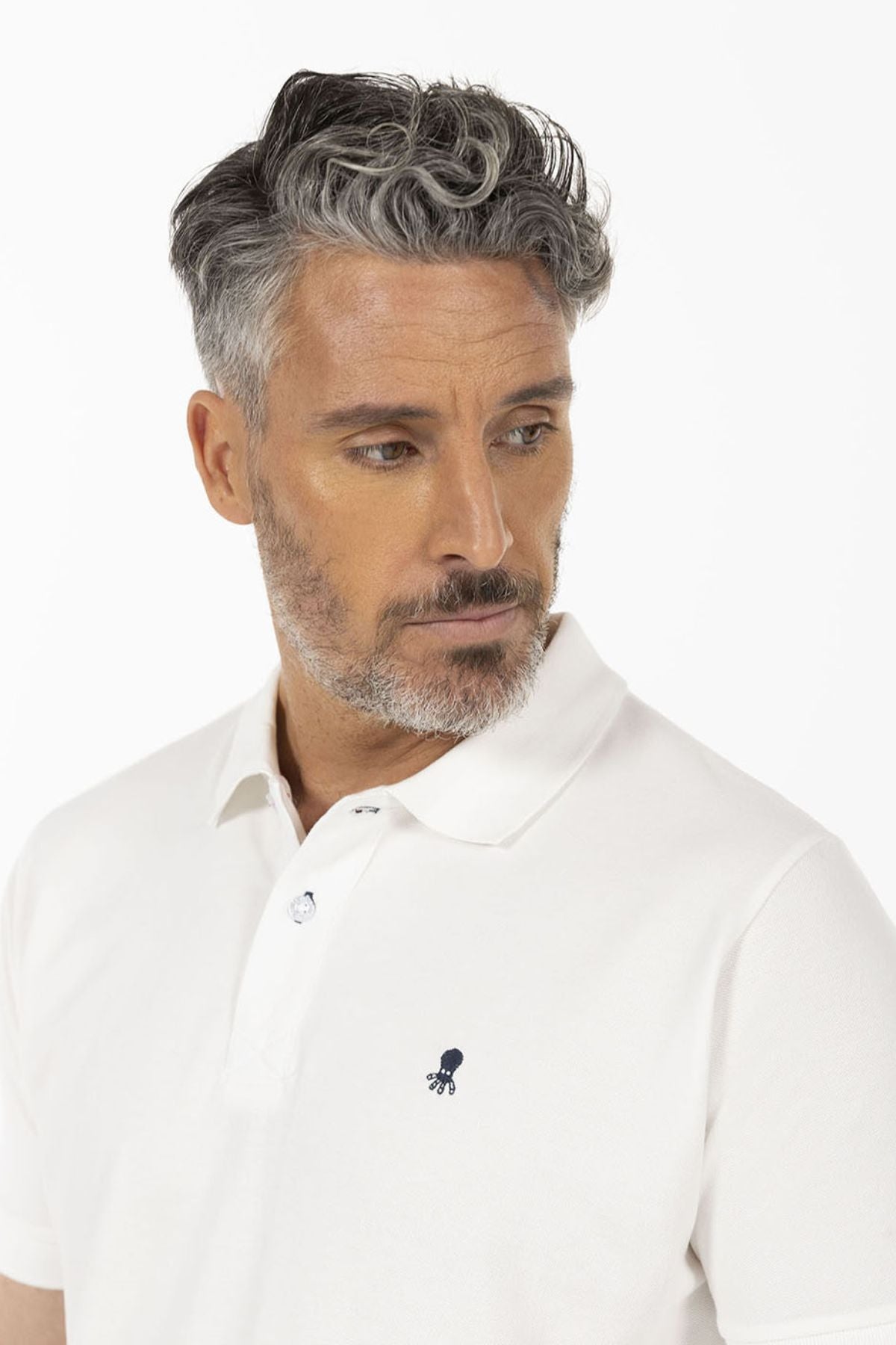 POLO BASIC LOGO BLANCO