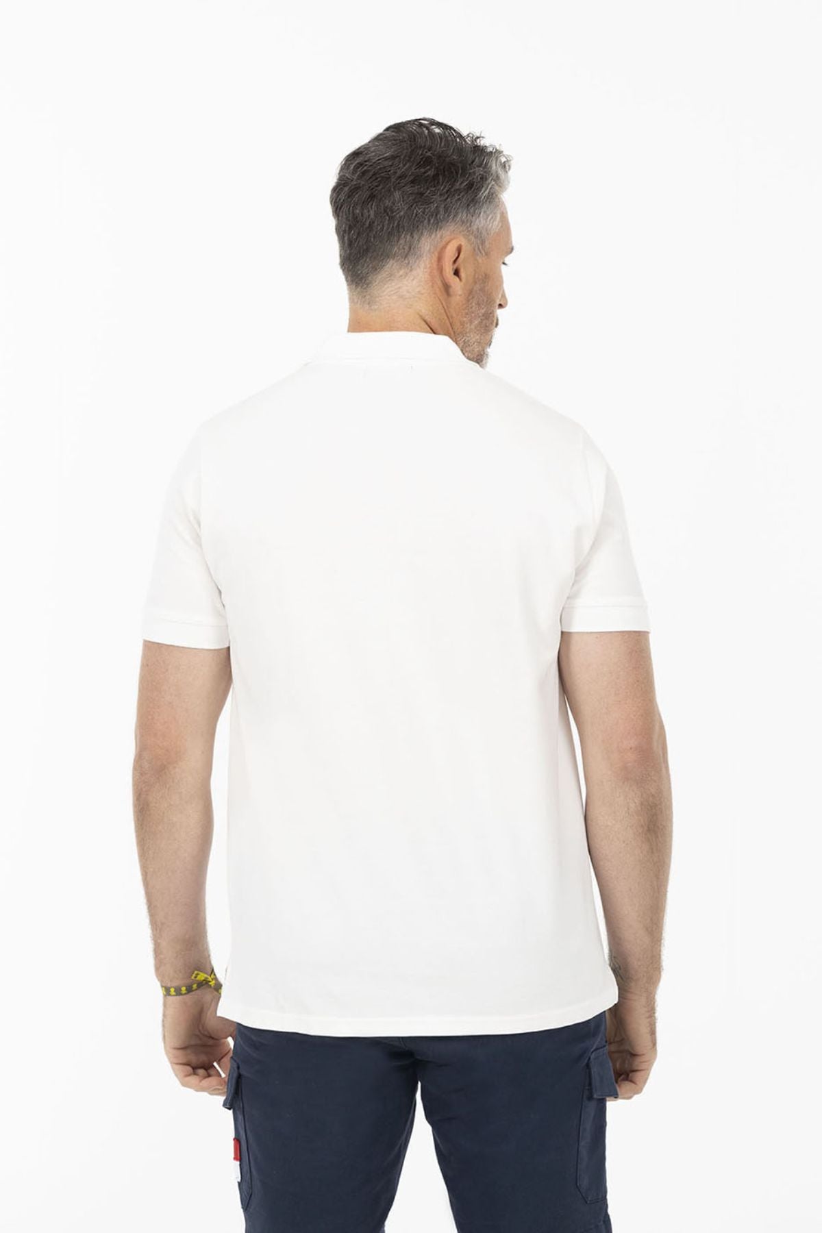 POLO BASIC LOGO BLANCO
