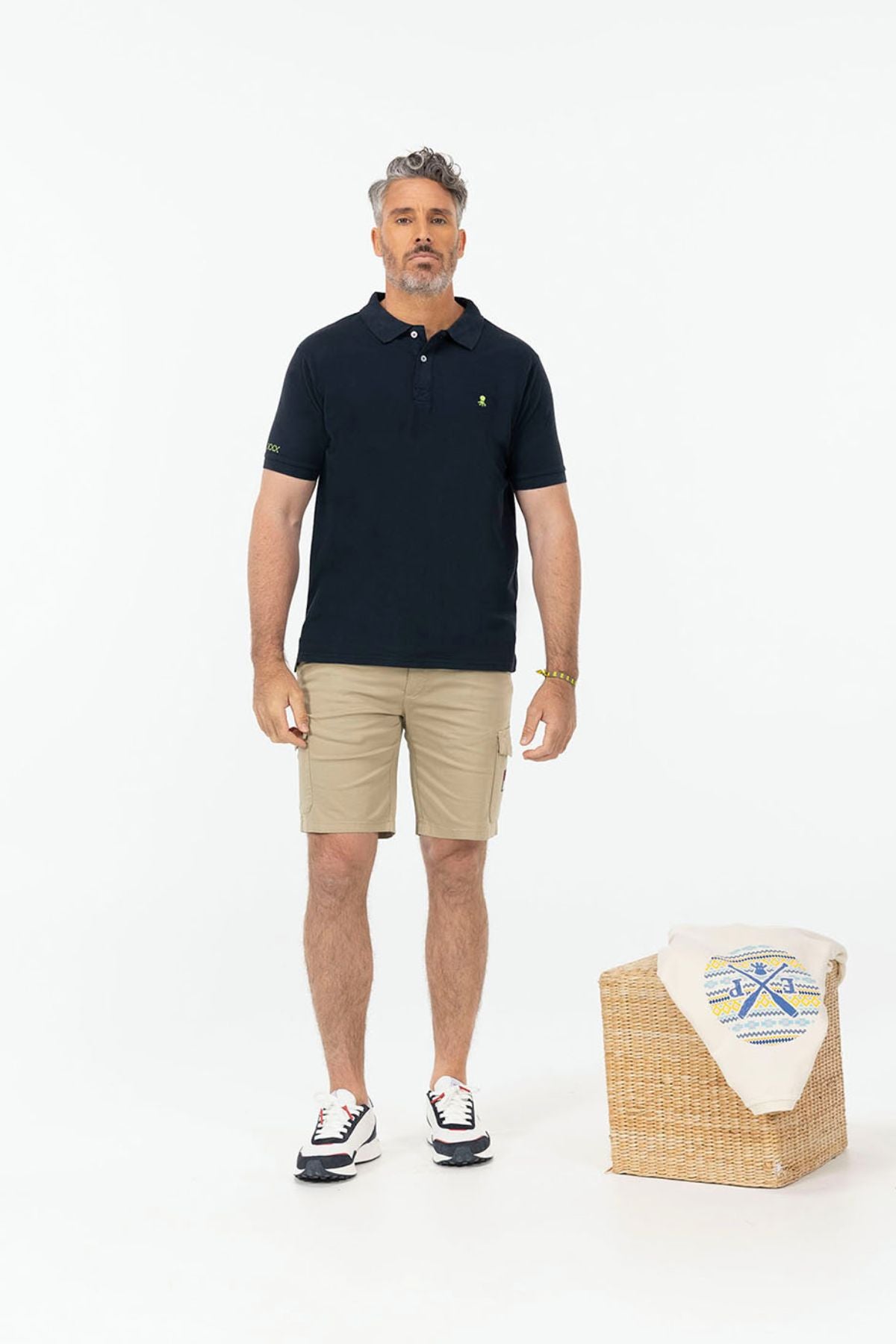 POLO BASIC LOGO AZUL MARINO DELAVÉ