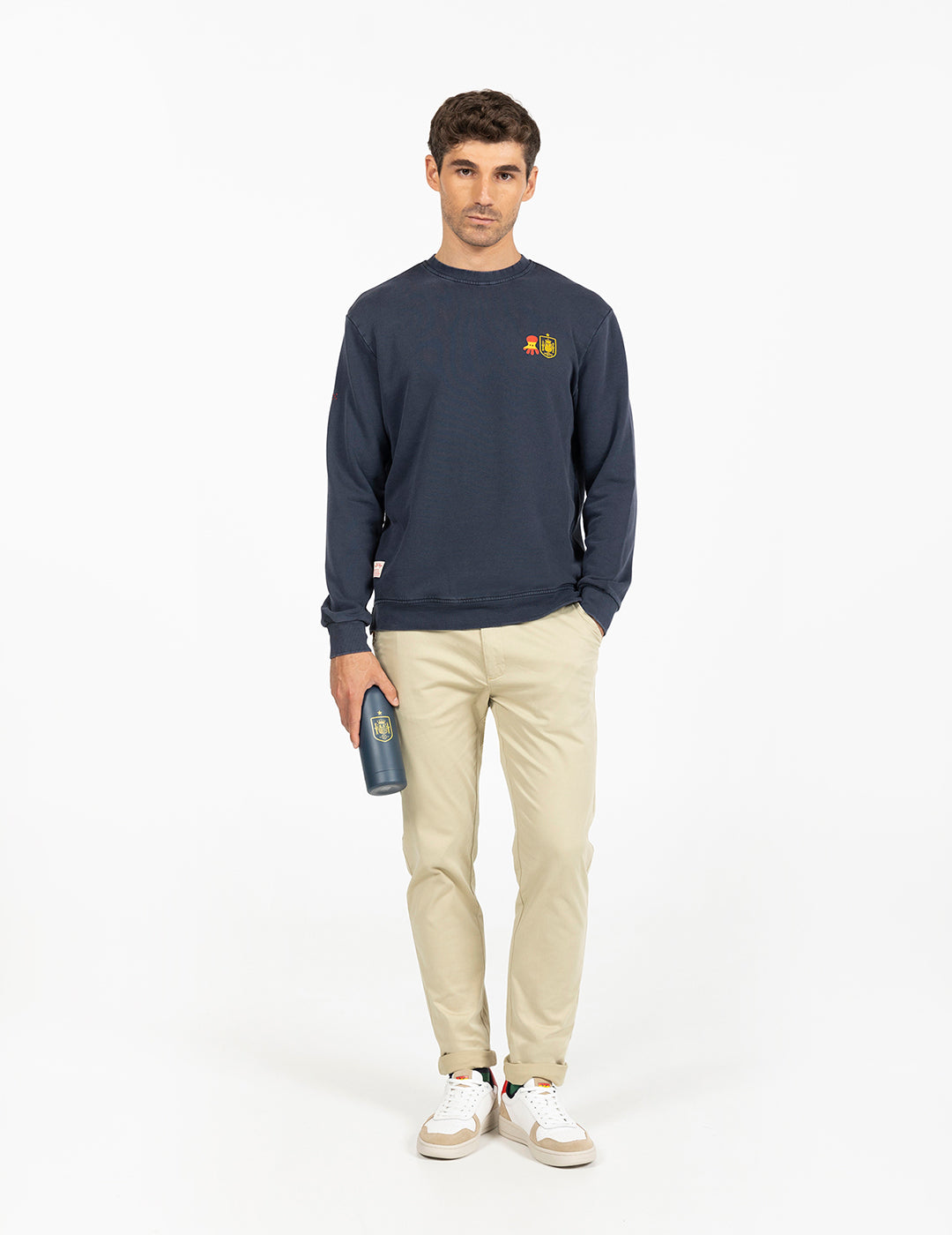 RFEF SWEATSHIRT DELAVÉ SHIELD AZUL MARINHO