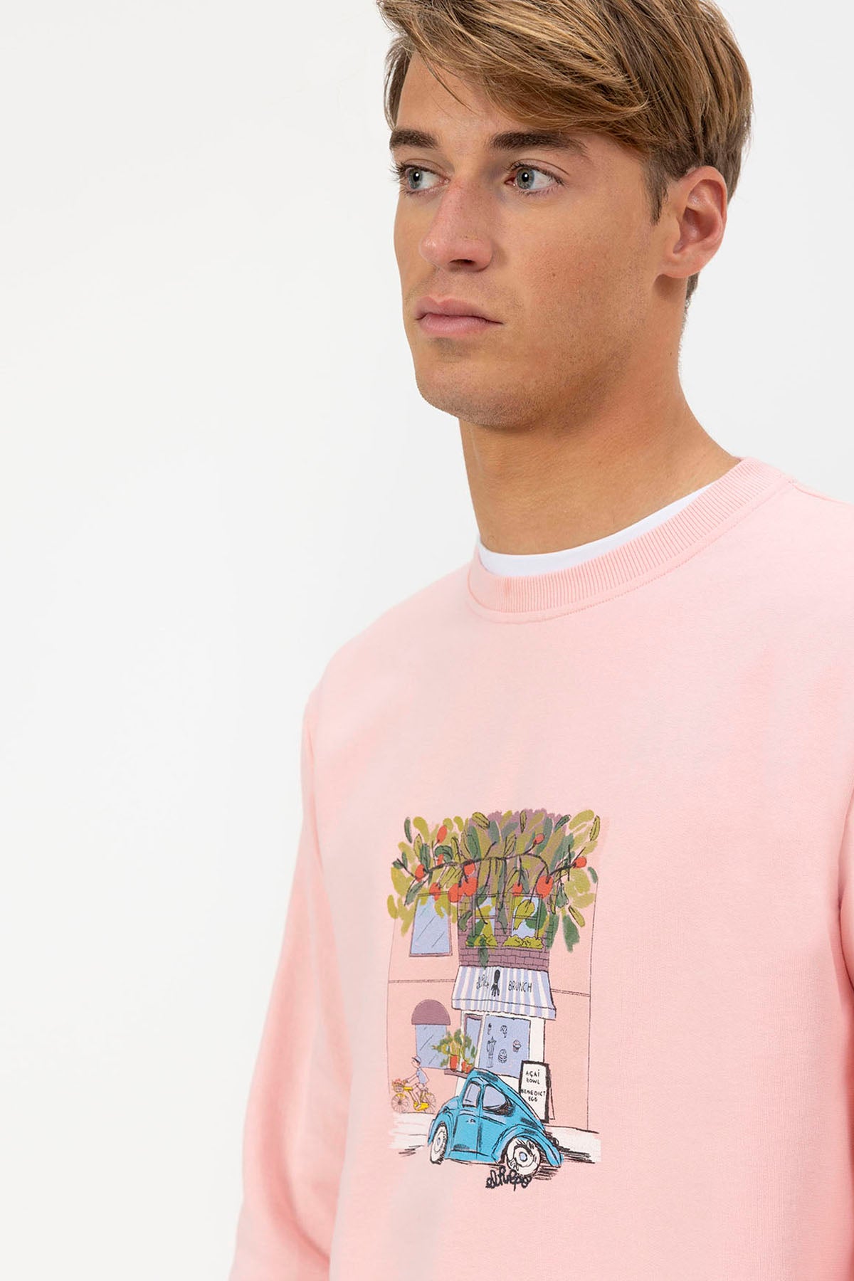 SWEATSHIRT ESTAMPADO ROSA ELPULPO SHOP