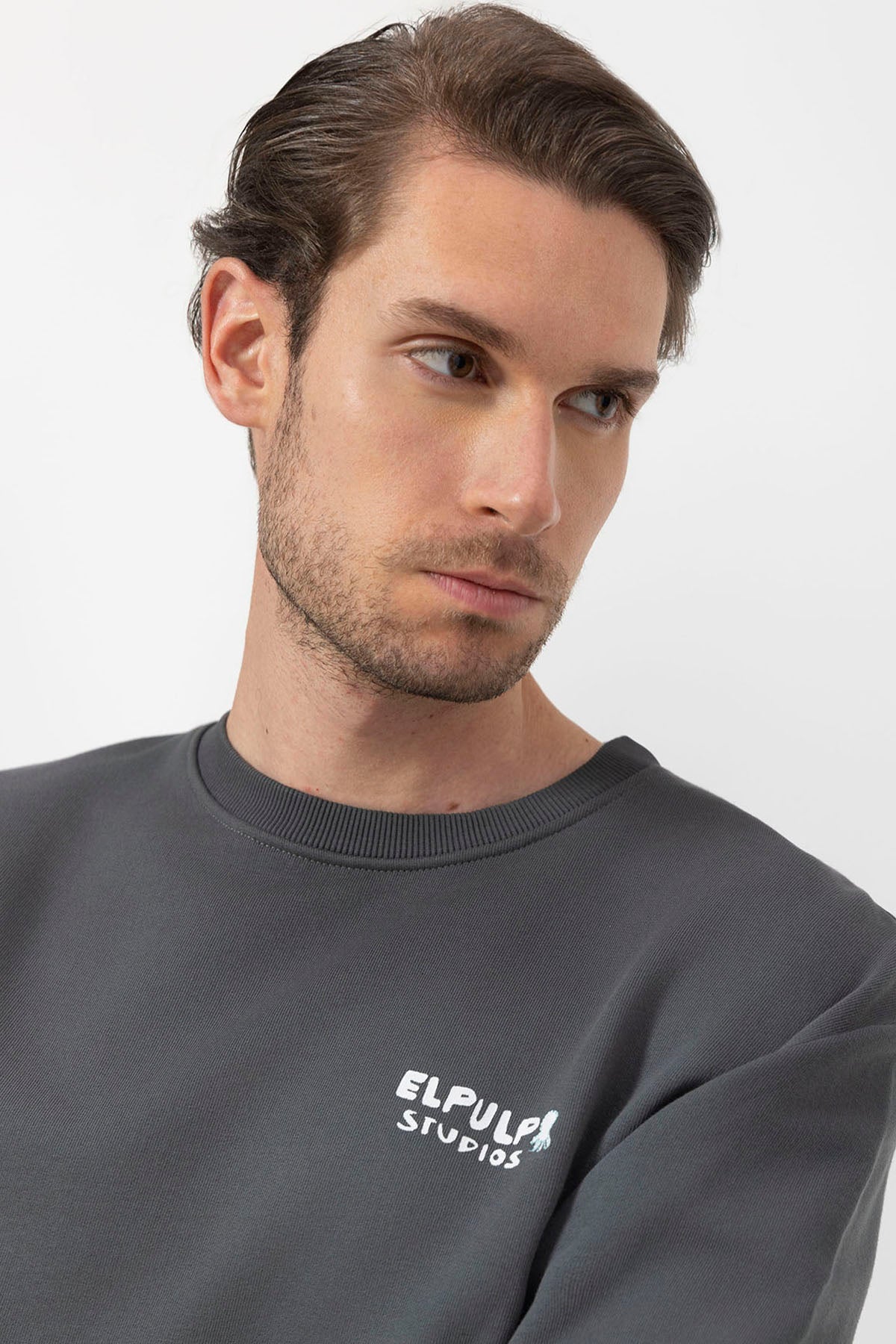 SUDADERA ESTAMPADO ENJOY LIFE ANTRACITA