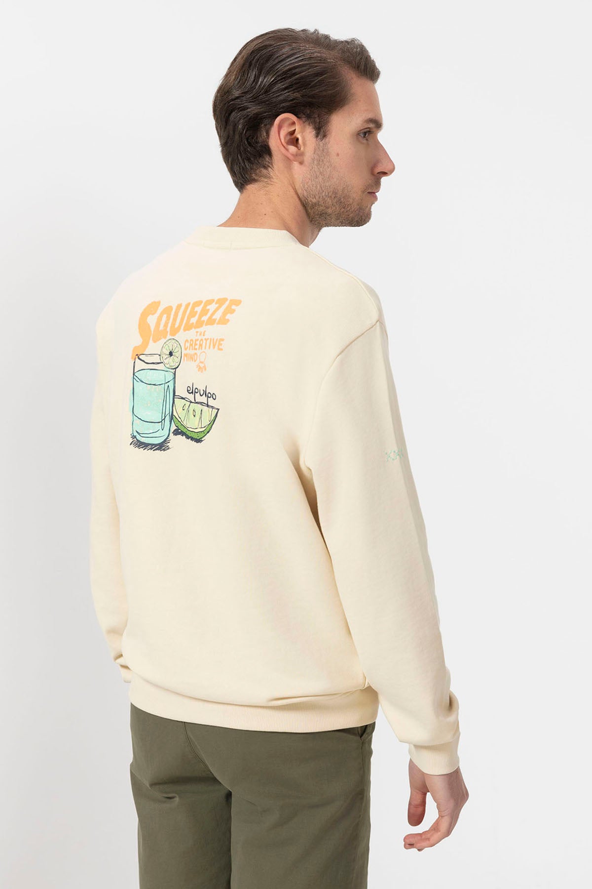 SWEATSHIRT COM ESTAMPA SQUEEZE OFF-WHITE