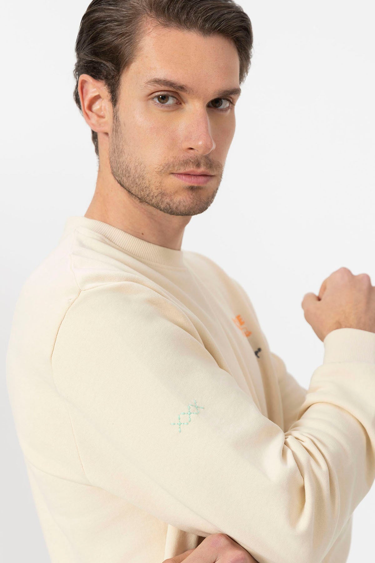 SWEATSHIRT COM ESTAMPA SQUEEZE OFF-WHITE