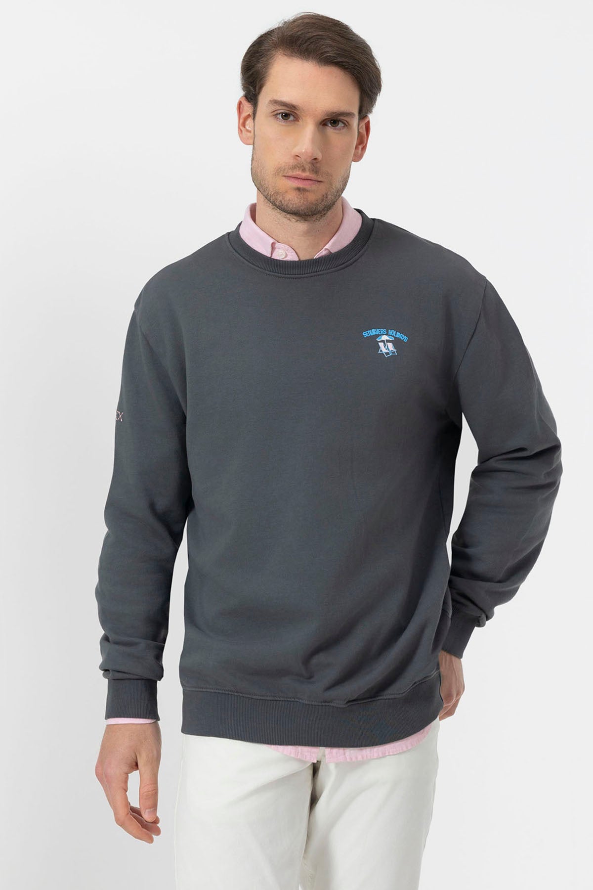 SWEATSHIRT ELPULPO ANTHRACITE RESORT COM ESTAMPA