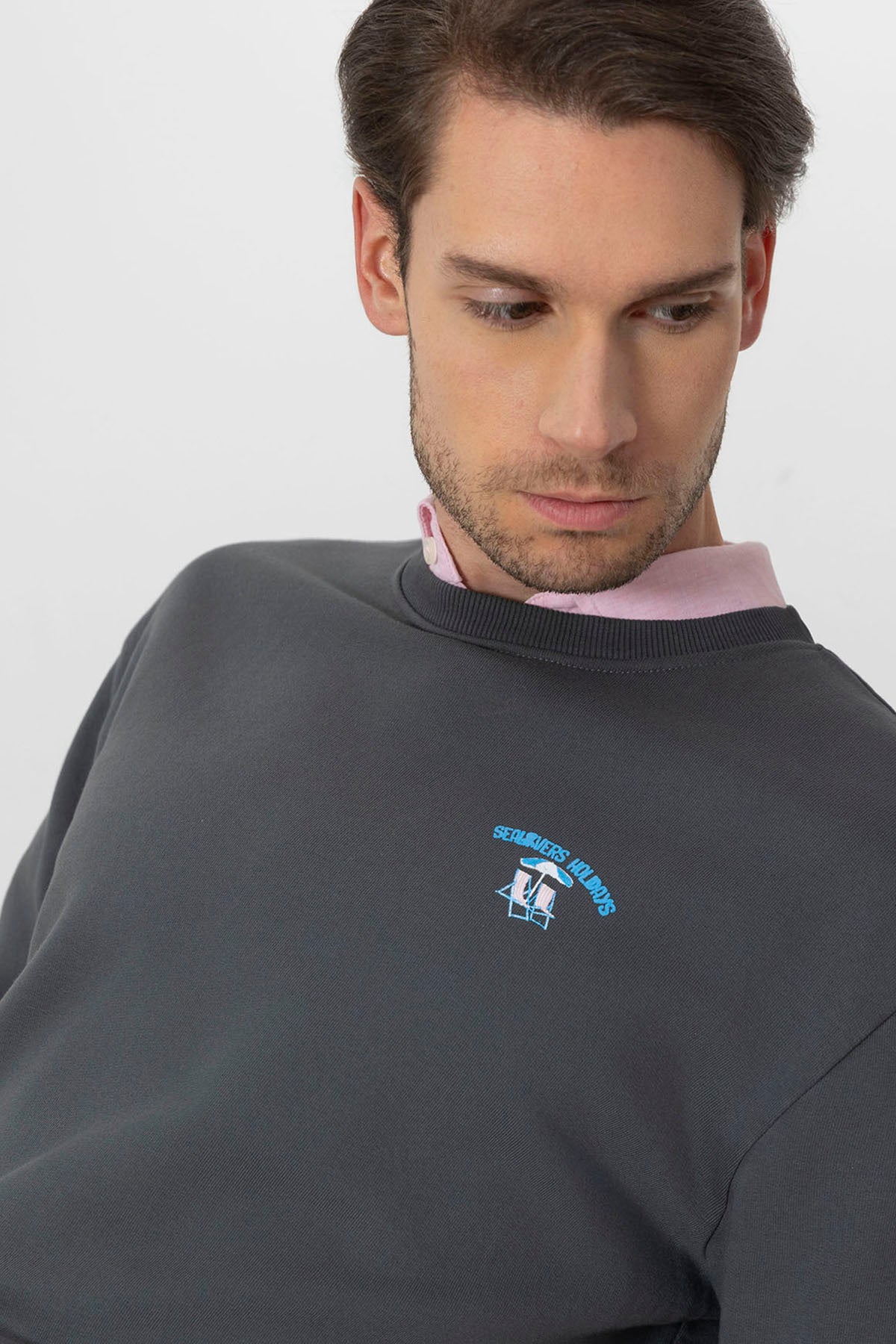 SWEATSHIRT ELPULPO ANTHRACITE RESORT COM ESTAMPA