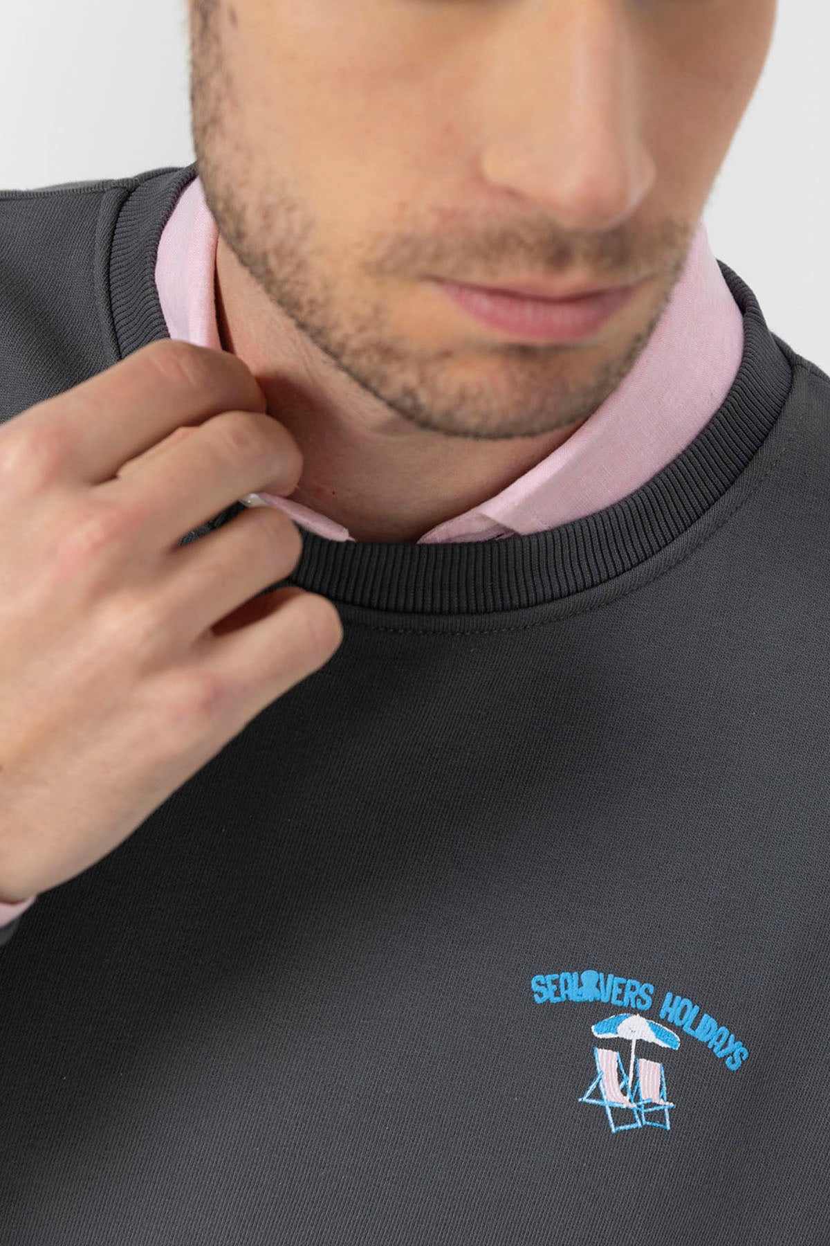 SWEATSHIRT ELPULPO ANTHRACITE RESORT COM ESTAMPA