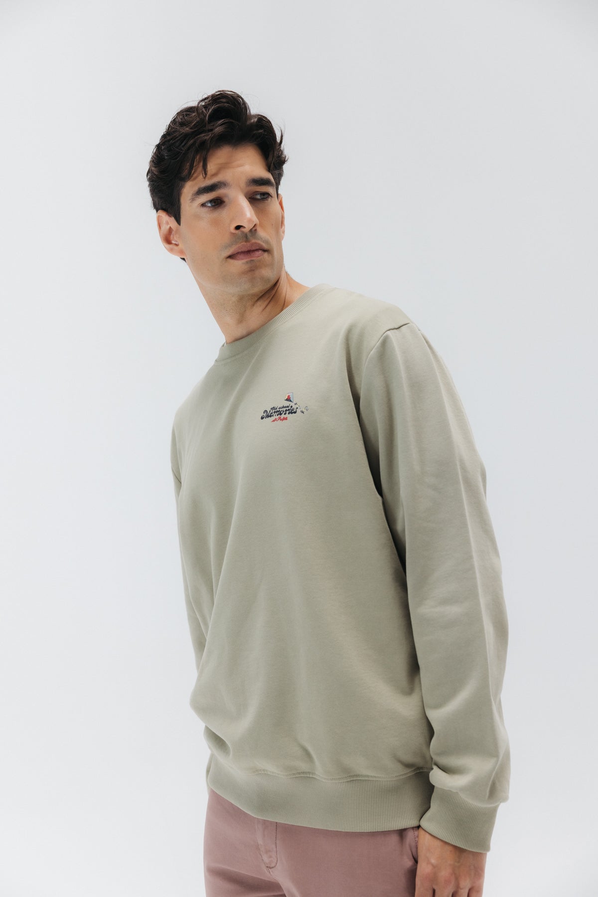 SUDADERA OLD SCHOOL MEMORIES ELPULPO VERDE KHAKI
