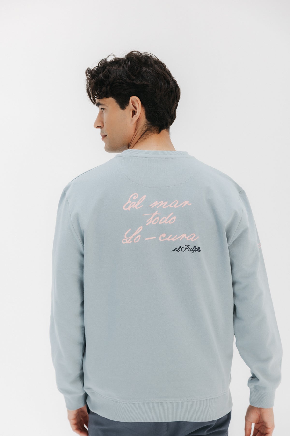 SWEATSHIRT THE SEA ALL-CRAZY-CURE AZUL ACINZENTO