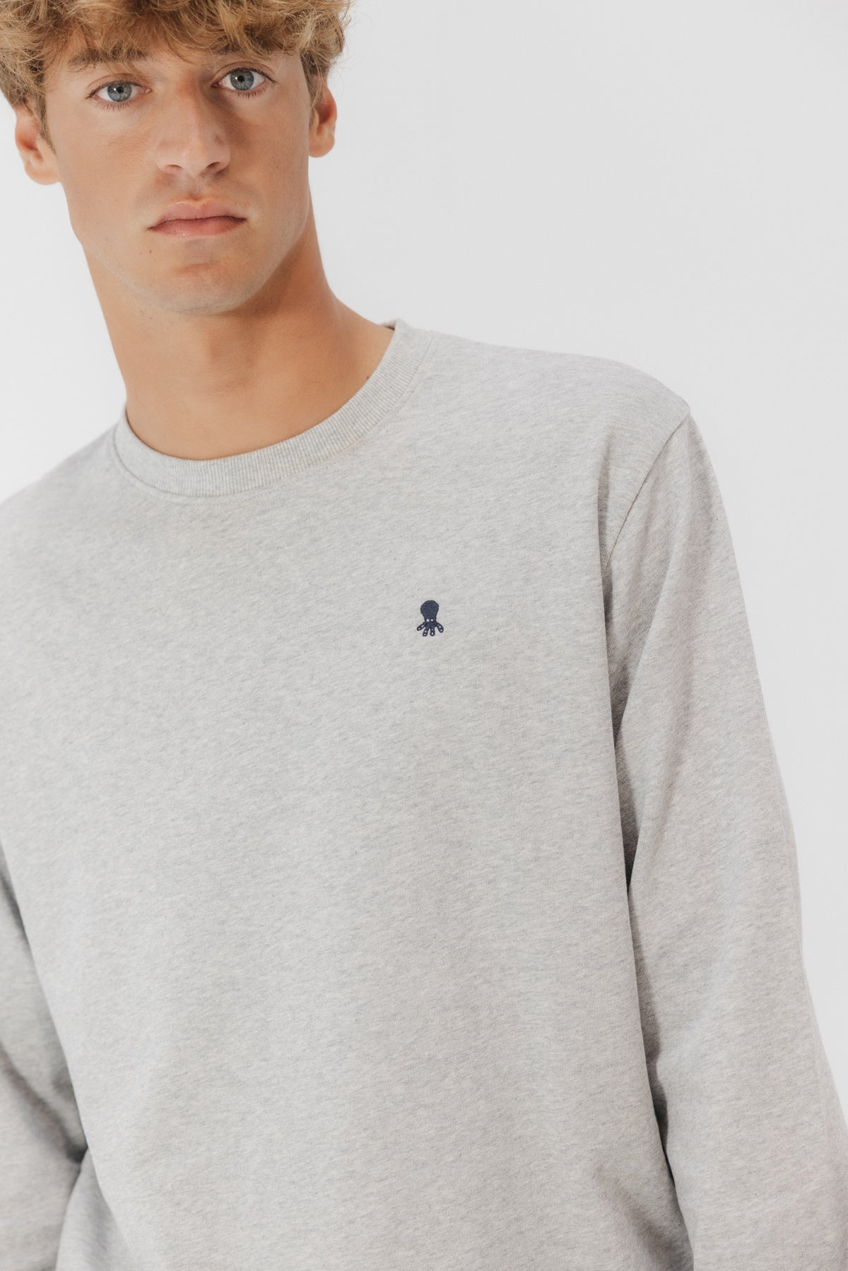 Sudadera bordado heritage gris vigoré